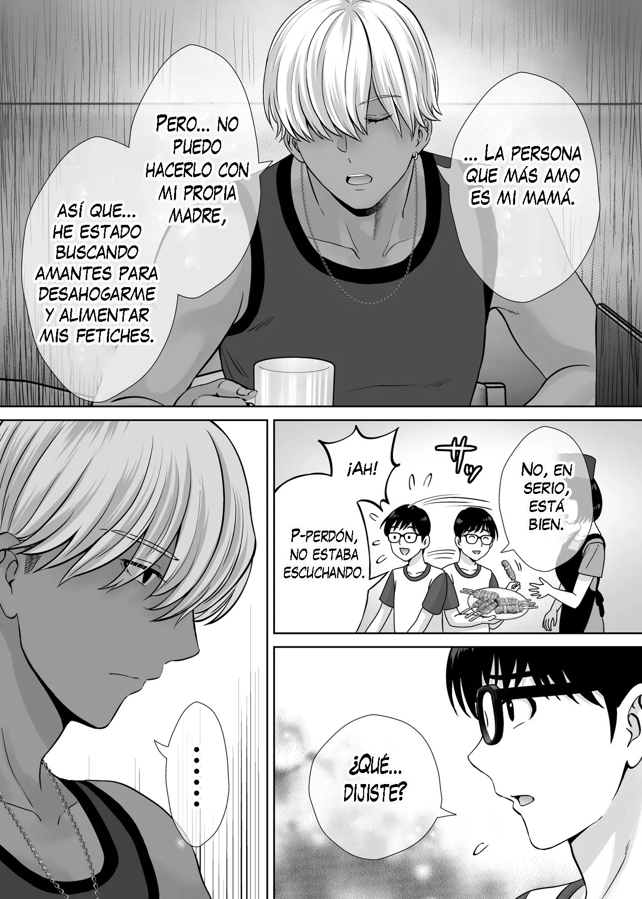 [Melon no Hoshiboshi (Hoshiduki Melon)] Haha Swapping 2 ~Kaa-chan o Koukanshite Iratsuita Ore no Yabai Shitto no Hanashi~｜Intercambio de Madres 2 ~La Historia Sobre mis Celos después de Intercambiar a Mamá~ [Spanish] [K-le Traducciones] 画像番号 44