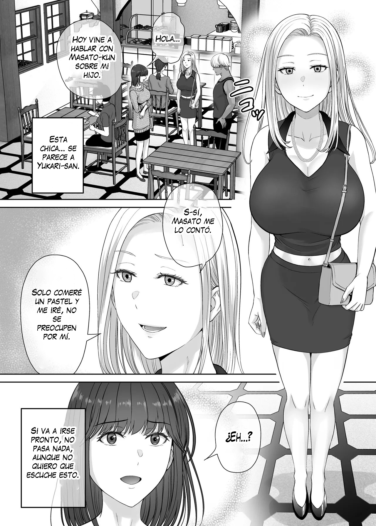 [Melon no Hoshiboshi (Hoshiduki Melon)] Haha Swapping 2 ~Kaa-chan o Koukanshite Iratsuita Ore no Yabai Shitto no Hanashi~｜Intercambio de Madres 2 ~La Historia Sobre mis Celos después de Intercambiar a Mamá~ [Spanish] [K-le Traducciones] 画像番号 55