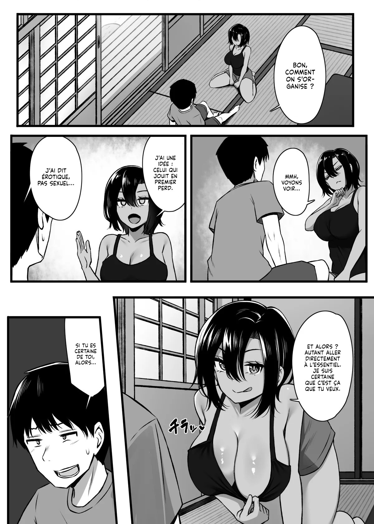 [Molta Shouten (Molta)] Makezu Girai na Osananajimi to H Shoubu suru Hanashi | Une Histoire sur une Amie d'Enfance Compétitive et un jeu Sexuel [French] [Lopxi] 图片编号 7