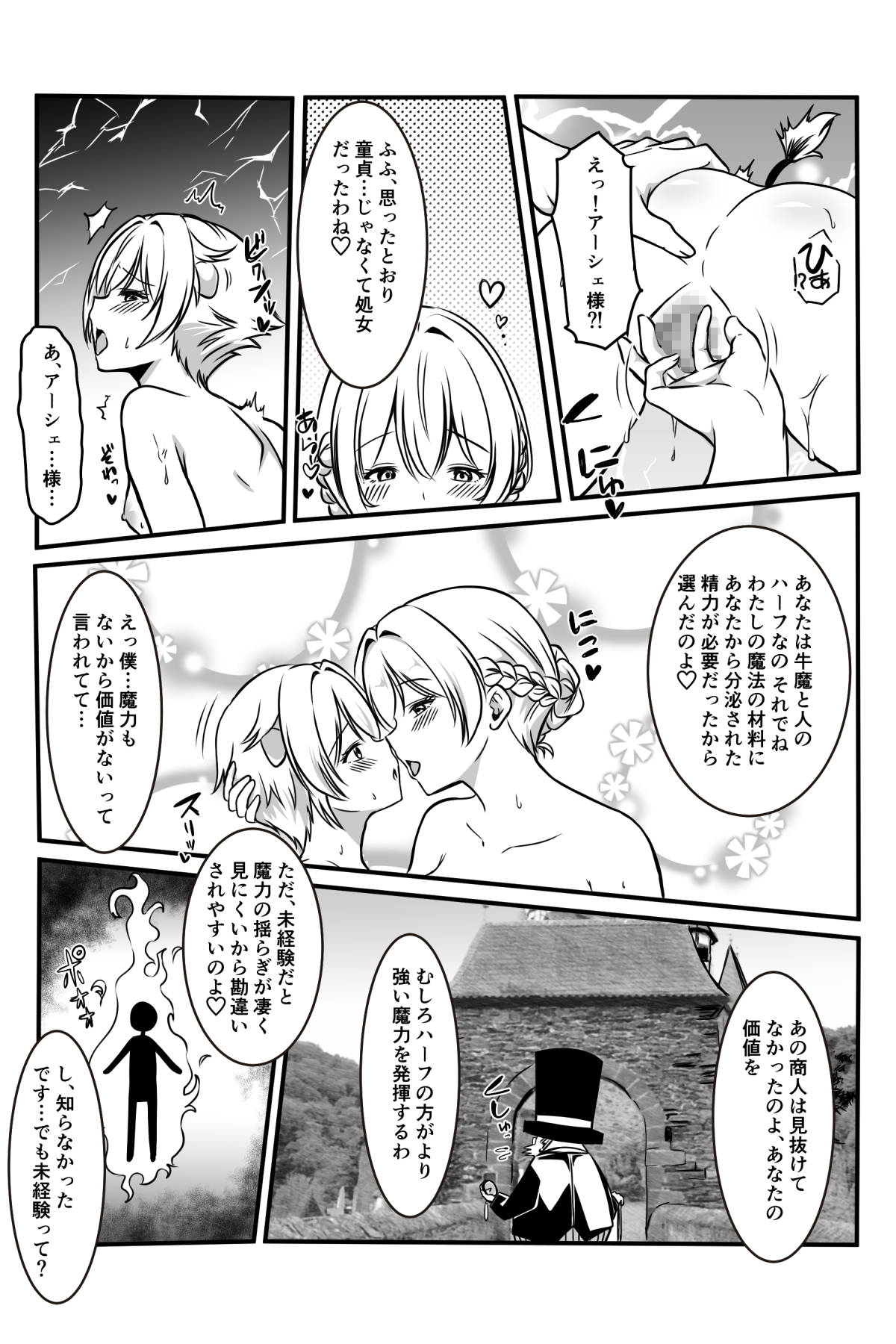 [かんろ堂アート] 魔女と牛娘の主従な関係 image number 9