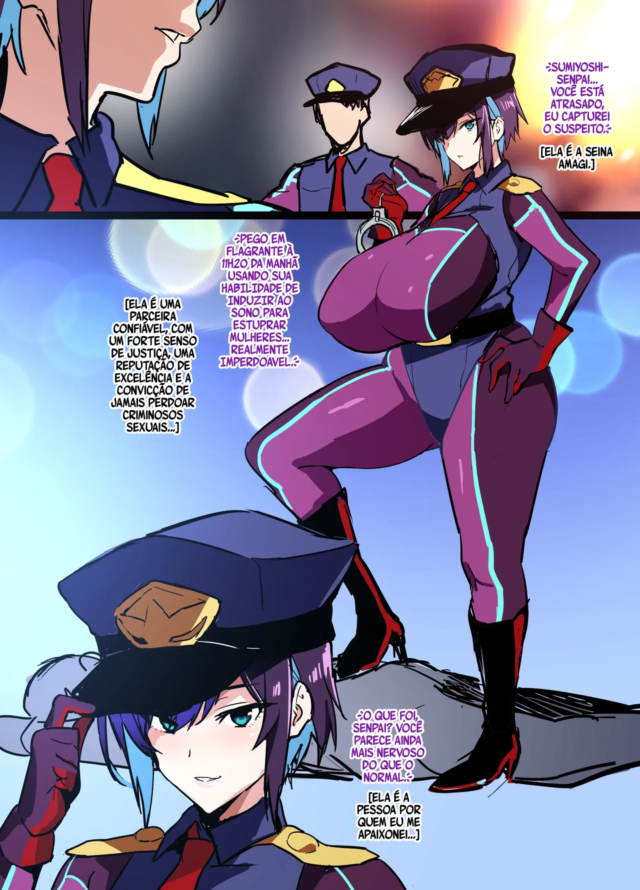 [Takeda Hiromitsu] Kouhai Otaku Poilice Zenpen [pt-BR] [Bakai.org] 画像番号 2