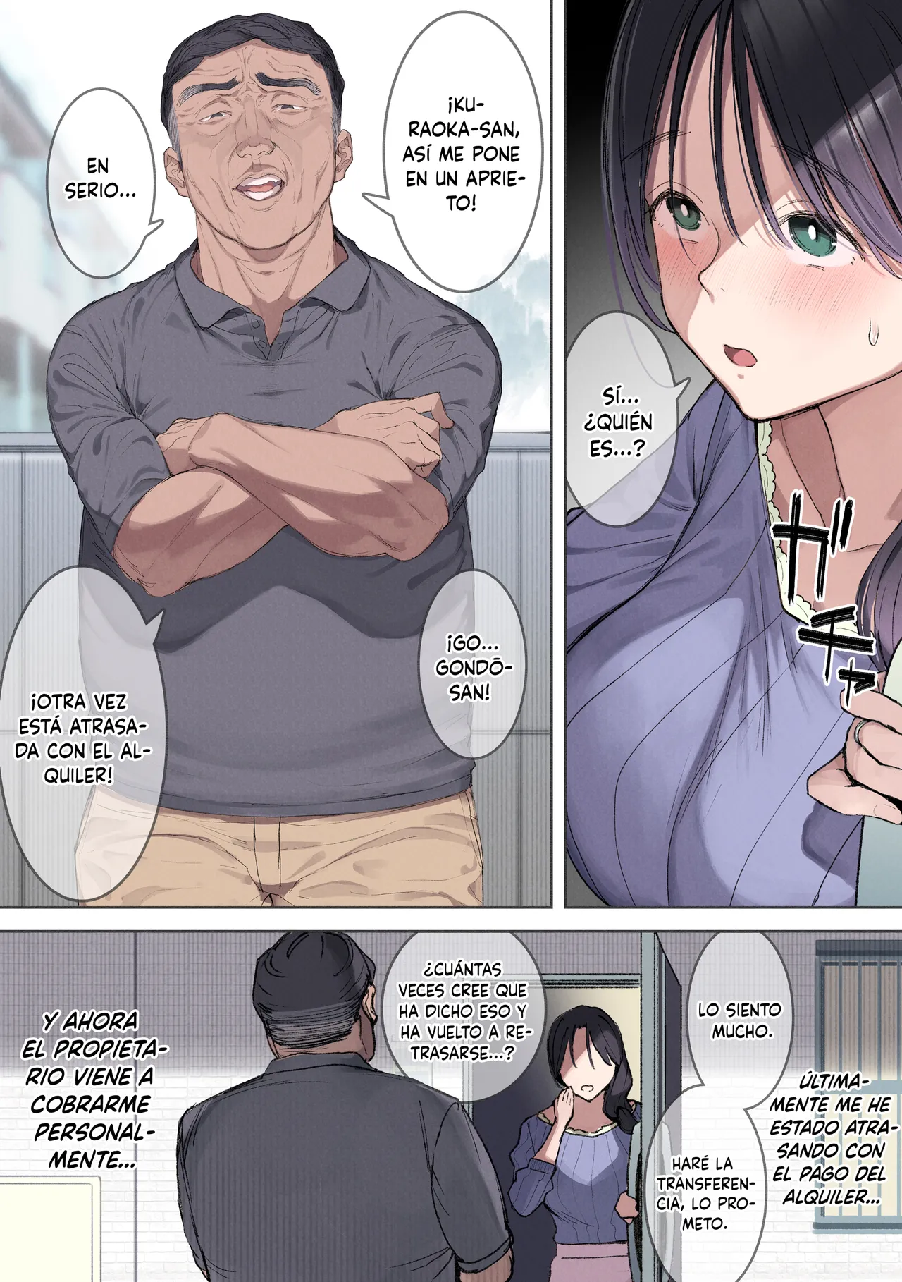 [Yomoda Yomo JAPAN (Yomoda Yomo)] Kongetsu no Yachin ga Haraemasen. [Hinkon Hitodzuma Chifuyu] Danna ni Naisho de Ooya-san no Aijin ni Narimashita. [Spanish] [MandaloAsiNoma] [Incomplete] 图片编号 5