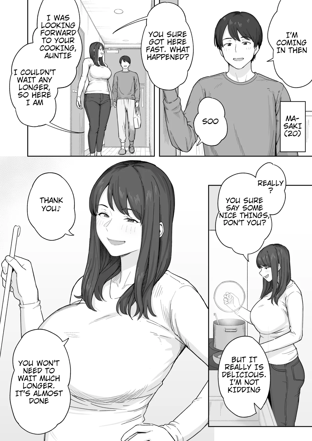 [Natsuzo] Yuuhan no Ato wa Oba-chan to | Spending Time With My Aunt After Dinner [English] [QuickAndDirty] [Digital] image number 3