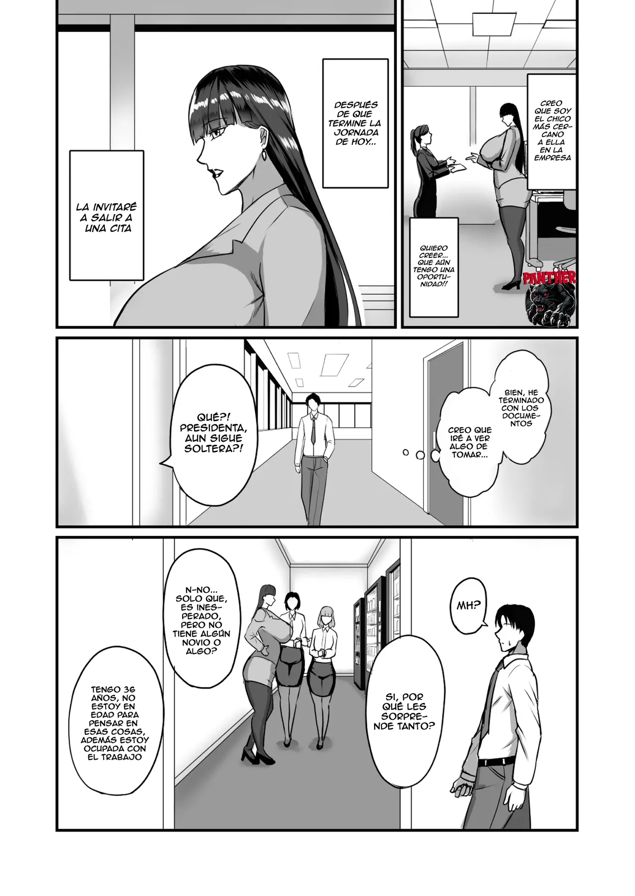 [Yuureigai Syoukyakuro (Syoukyakubutu)] Jishou Otoko Irazu no Onna Joushi ga Ore o Okazu ni Shiteita Node | Mi jefa, que decía que no necesitaba a ningún hombre, se estaba masturbando pensando en mí [Spanish] [Panther Scan] [Digital] 画像番号 6