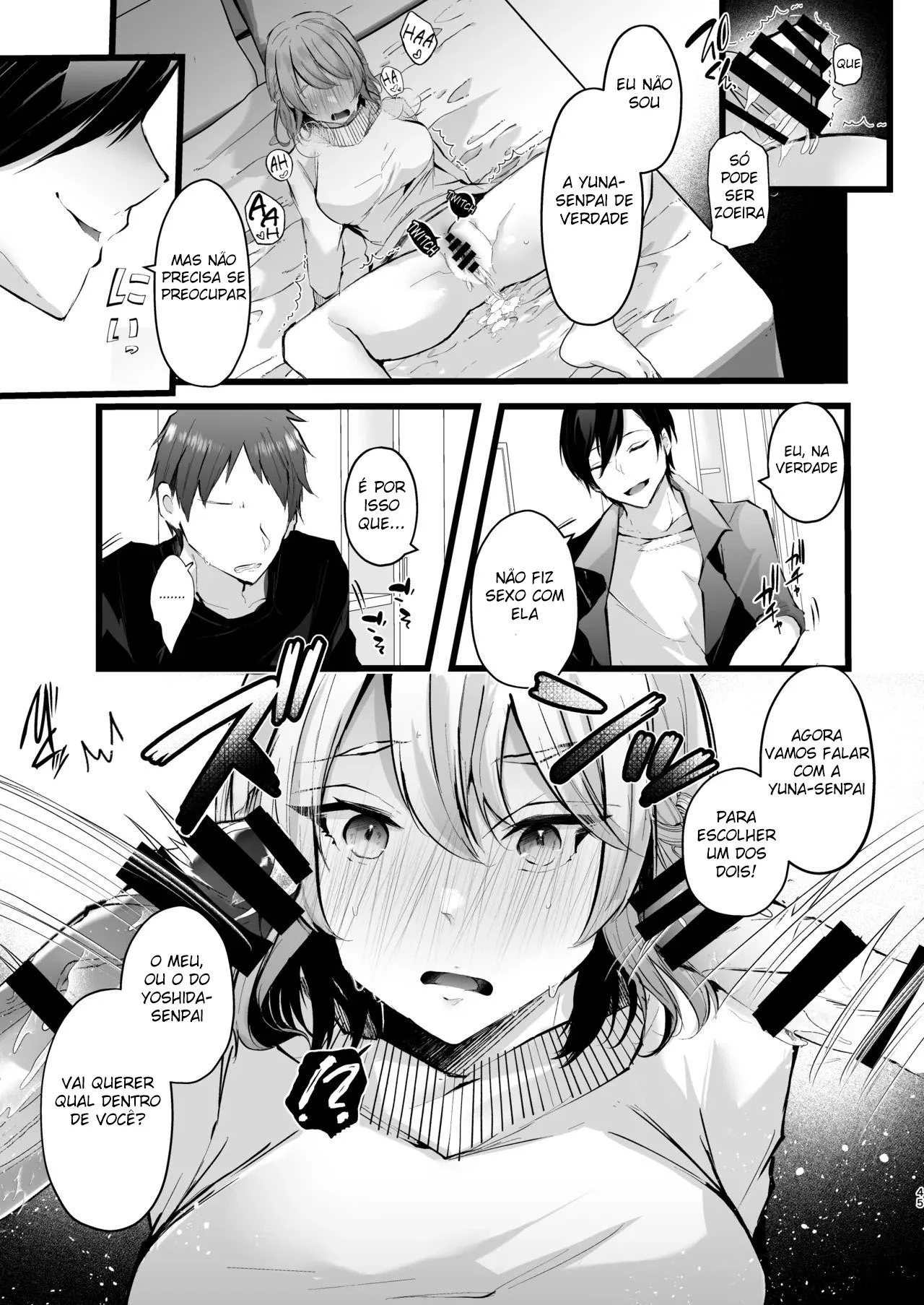 [FZ: (Fujisaki Fujiko)] Zakomesu Switch ~Deka Cli Kaihatsu de Netorareta Boku no Kanojo~ [Portuguese-BR] [Digital] 46eme image