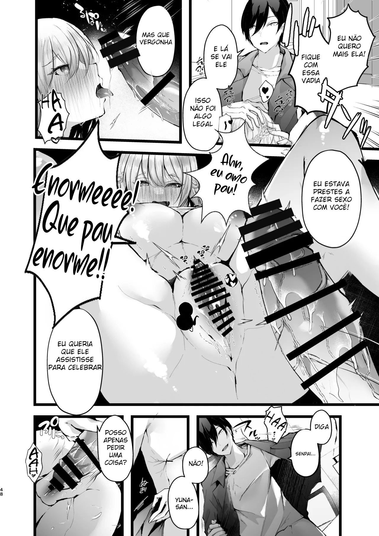 [FZ: (Fujisaki Fujiko)] Zakomesu Switch ~Deka Cli Kaihatsu de Netorareta Boku no Kanojo~ [Portuguese-BR] [Digital] 49eme image