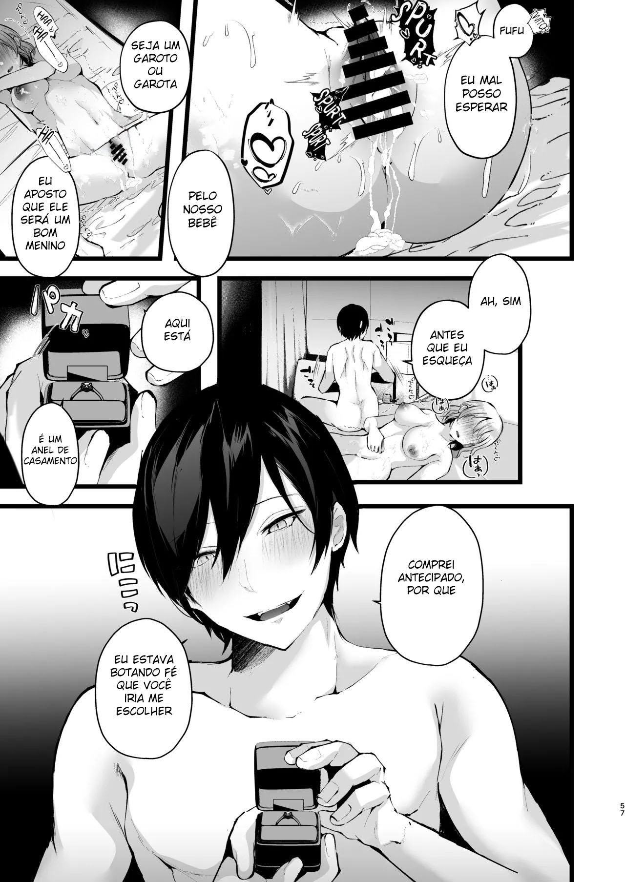 [FZ: (Fujisaki Fujiko)] Zakomesu Switch ~Deka Cli Kaihatsu de Netorareta Boku no Kanojo~ [Portuguese-BR] [Digital] 58eme image