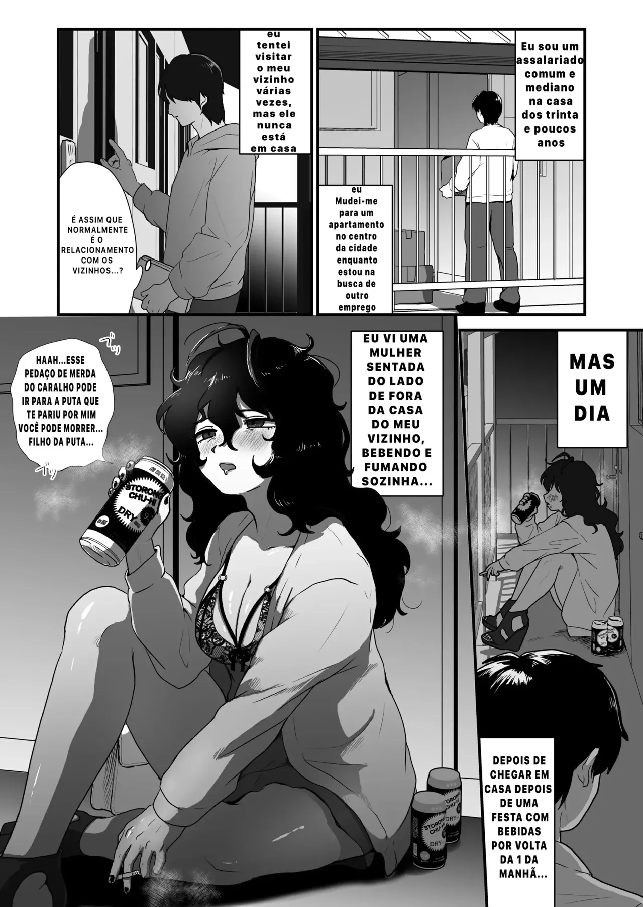 [Otokonoko de Asobou (Yuuki Konefu)] Tonari no Downer-kei Arafour Newhalf [Portuguese-BR] image number 2