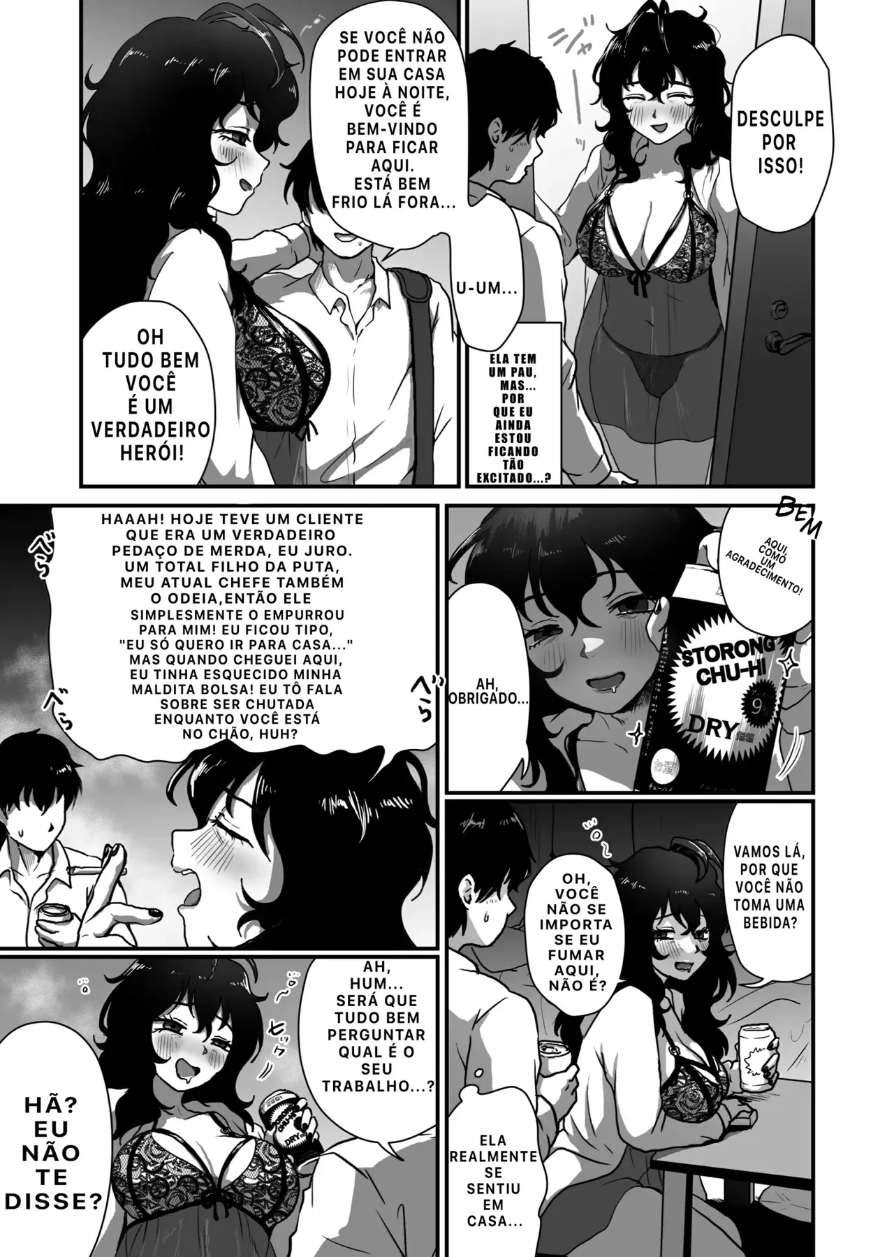 [Otokonoko de Asobou (Yuuki Konefu)] Tonari no Downer-kei Arafour Newhalf [Portuguese-BR] image number 6