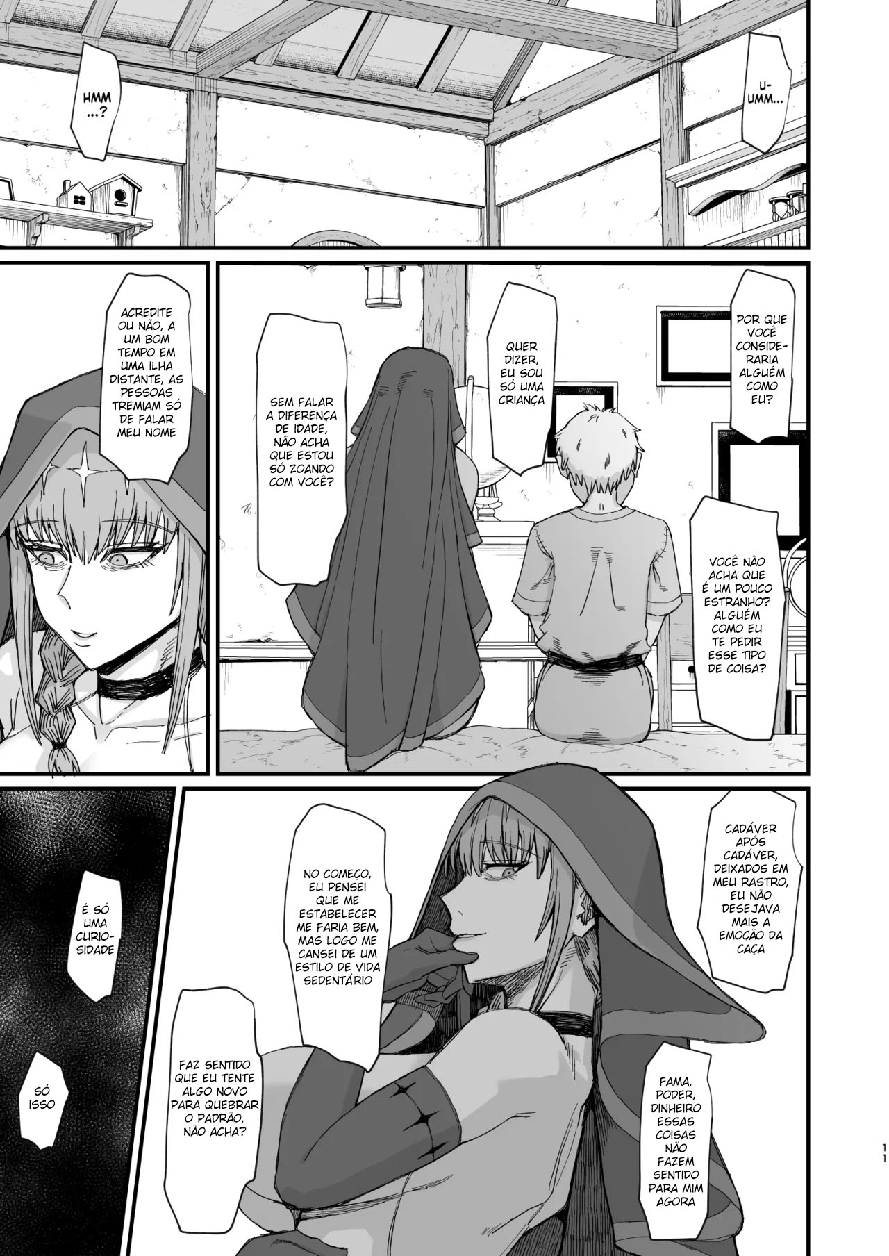 [Kireinabuta (Butachang)] Majo no niku [Portuguese-BR] [Digital] image number 9