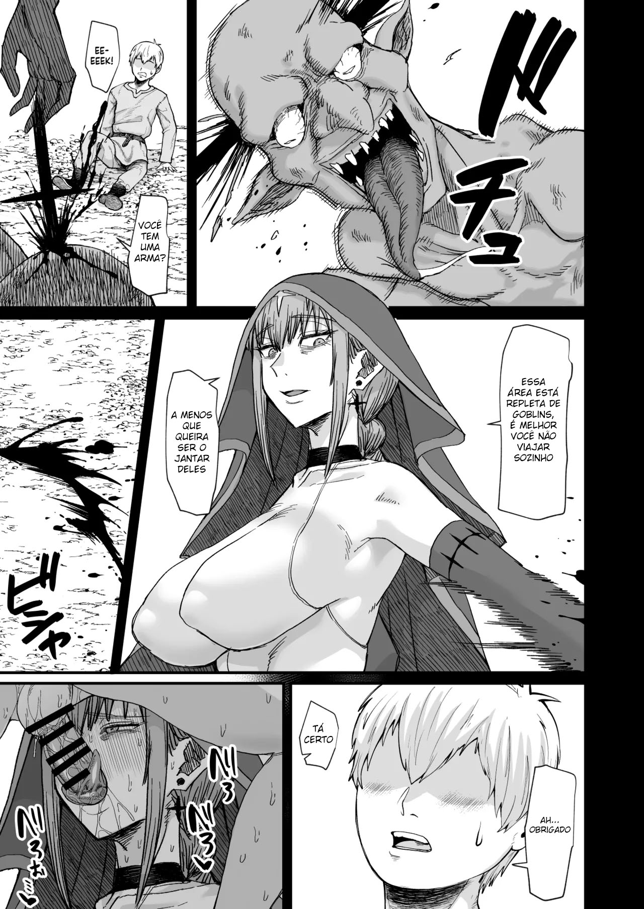 [Kireinabuta (Butachang)] Majo no niku [Portuguese-BR] [Digital] image number 33