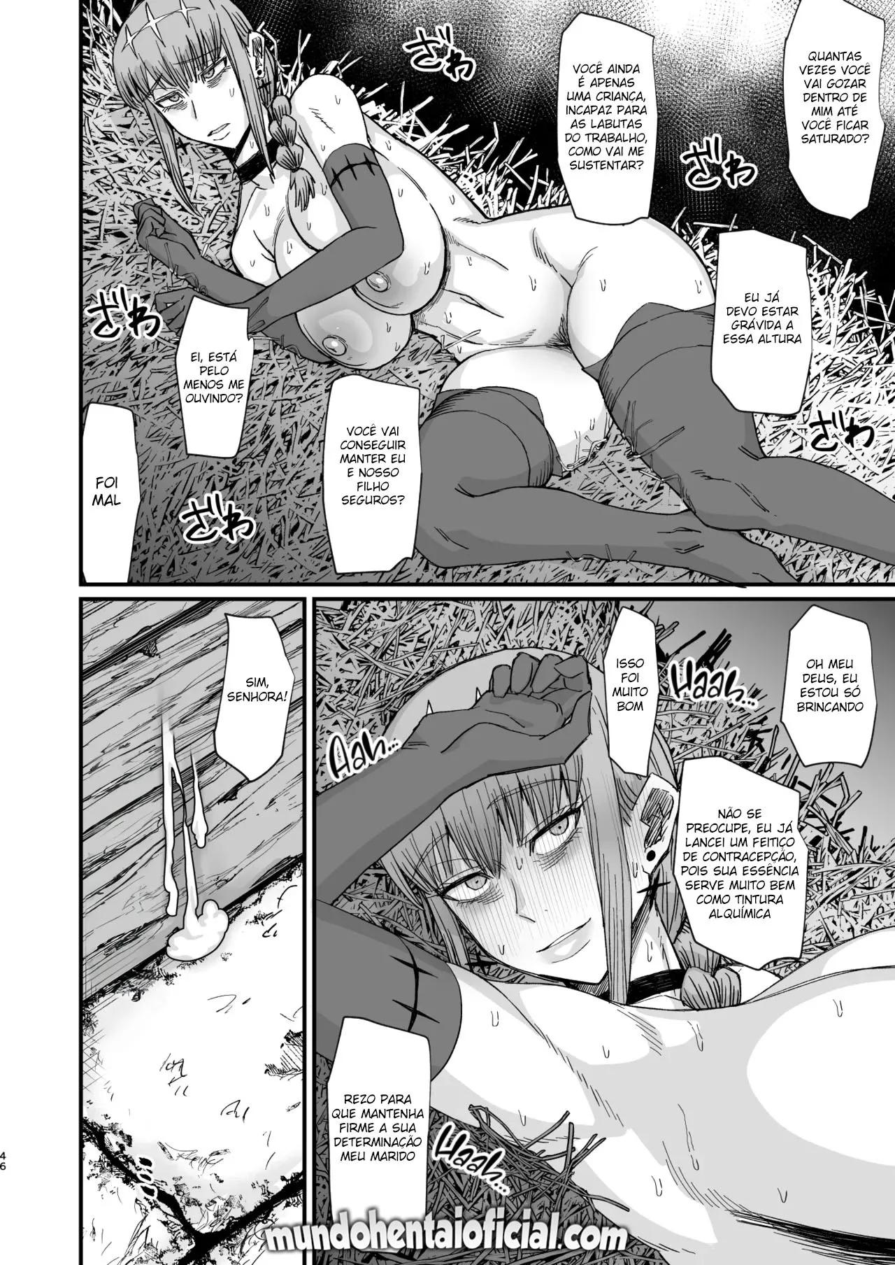 [Kireinabuta (Butachang)] Majo no niku [Portuguese-BR] [Digital] image number 44