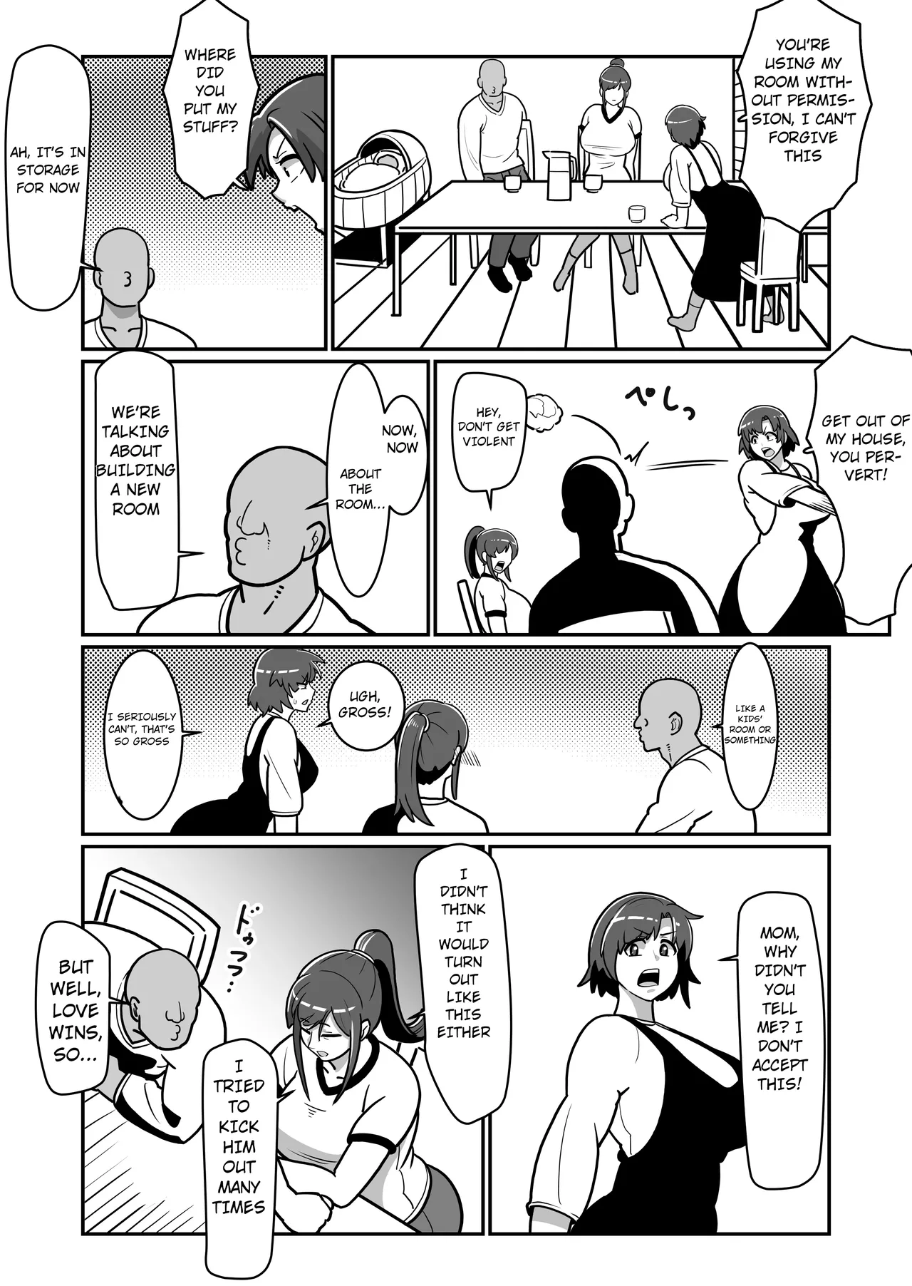 [Boundari (Sakai)] Bote Oyako~Tabetsukushi! Double Botehara Oyakodonburi!~ | Pregnant Mother & Daughter Completely Devoured! Double Pregnant Mother-Daughter Bowl! [English] [m00ngato] image number 13