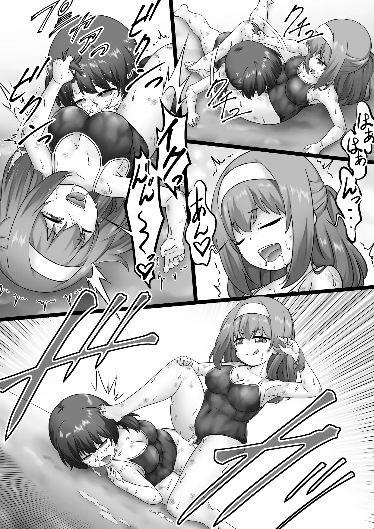 [妄幻想プラン]学校で女子プロレス! 全員失神失禁 試合後百合えっち暴力編 图片编号 14