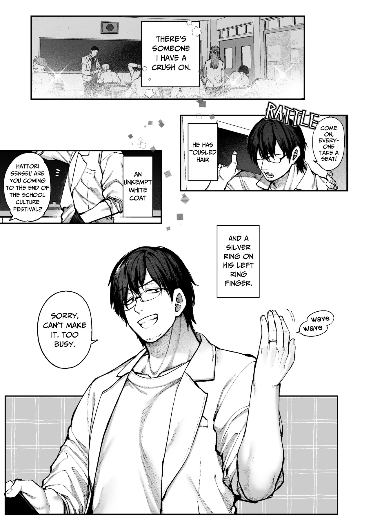 [Koutetsu Shabon Dama (Tamabon)] Kanojo wa Iranai Hattori Sensei! ~Koi wa Mendou Nante Itte Honto wa Ai ga Omo Sugiru~ | Mr. Hattori Doesn't Need A Girlfriend! ~he said love was a hassle, but his love is just too heavy~ [English] 2eme image