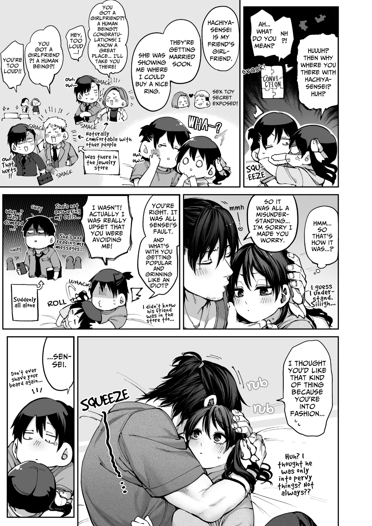 [Koutetsu Shabon Dama (Tamabon)] Kanojo wa Iranai Hattori Sensei! ~Koi wa Mendou Nante Itte Honto wa Ai ga Omo Sugiru~ | Mr. Hattori Doesn't Need A Girlfriend! ~he said love was a hassle, but his love is just too heavy~ [English] 104eme image