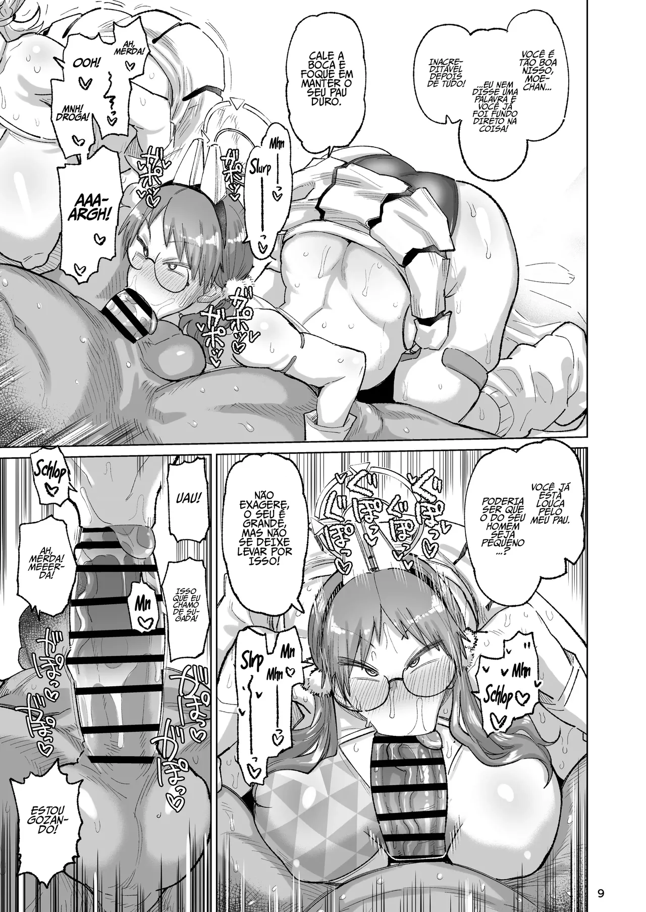 [Nikutai Gengo Club (Dekosuke)] Sukitooru Ero Megane (Blue Archive) [Portuguese-BR] [Digital] numero di immagine  8