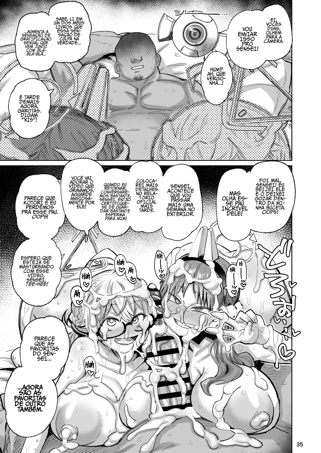 [Nikutai Gengo Club (Dekosuke)] Sukitooru Ero Megane (Blue Archive) [Portuguese-BR] [Digital] numero di immagine  34