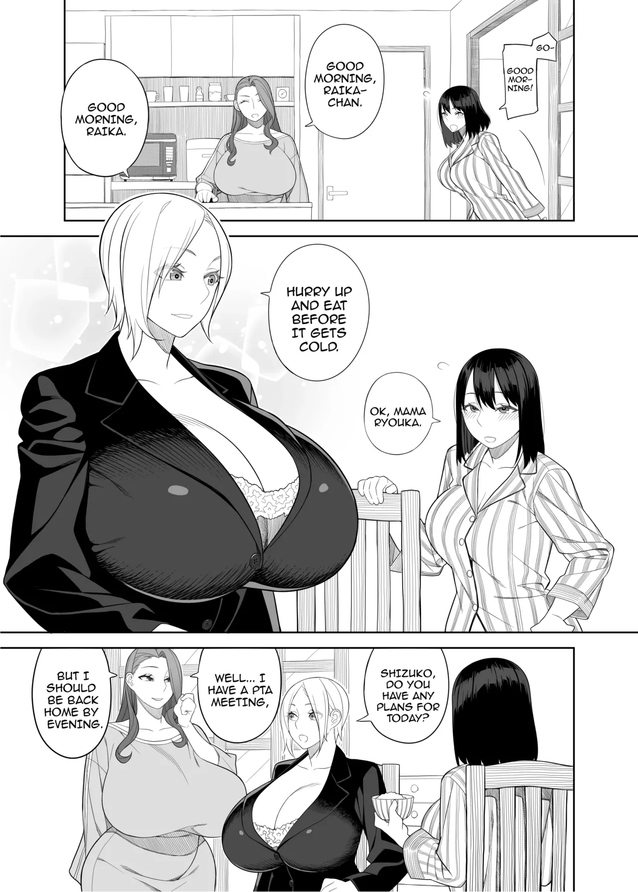 [Hidarikiki] Buxom Mother and Headmistress 2. image number 4