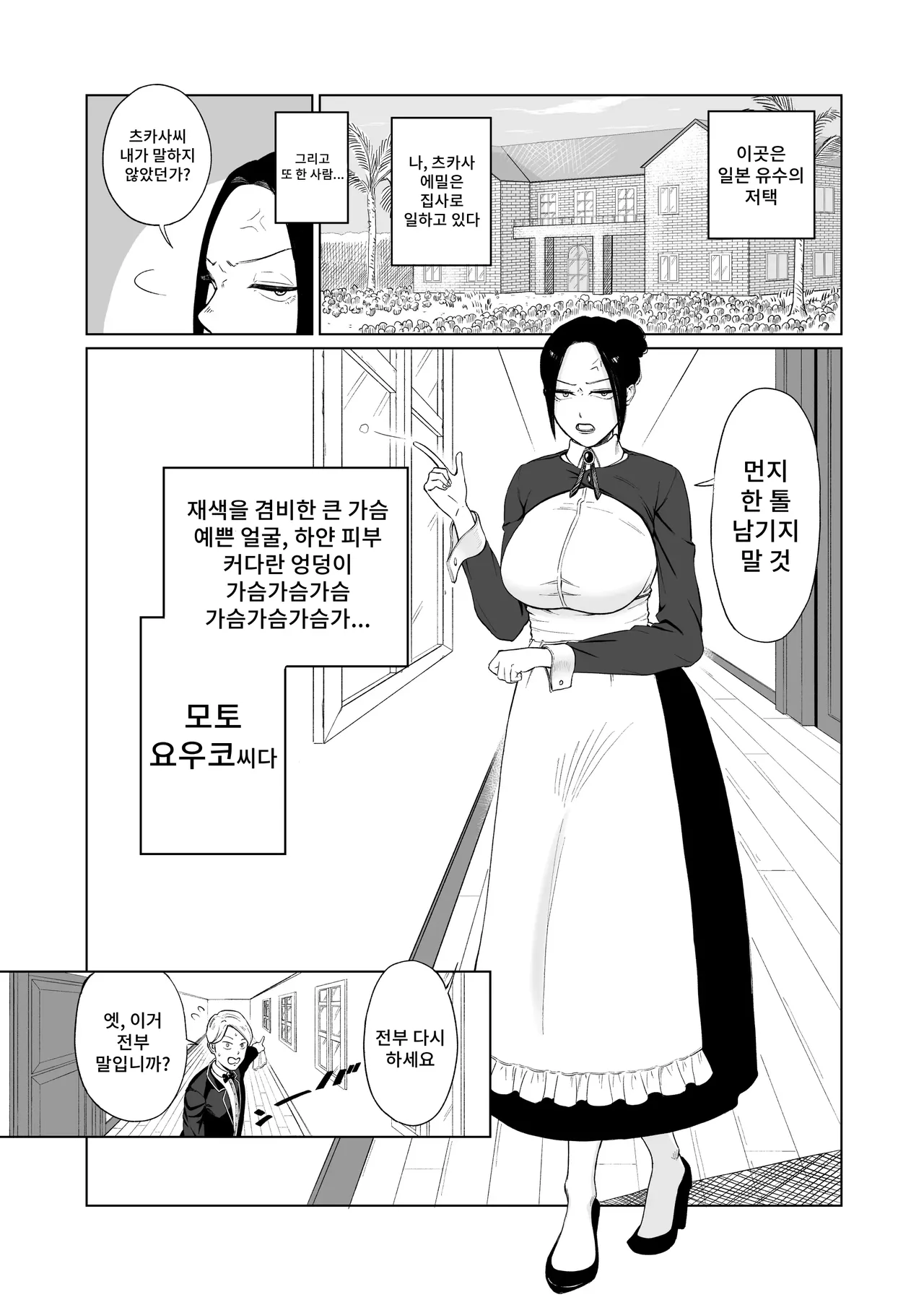 [Nasubi Ninja] Maid-chou o Nozoite Mita | 메이드장을 엿보았다 [Korean] image number 3