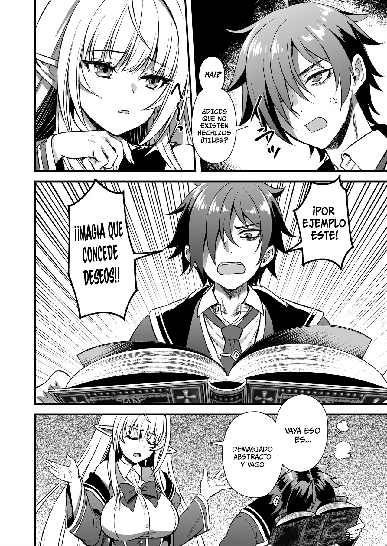 El desertor de la academia de magia, intente hechizar a una elfa genio para desnudarla 7eme image