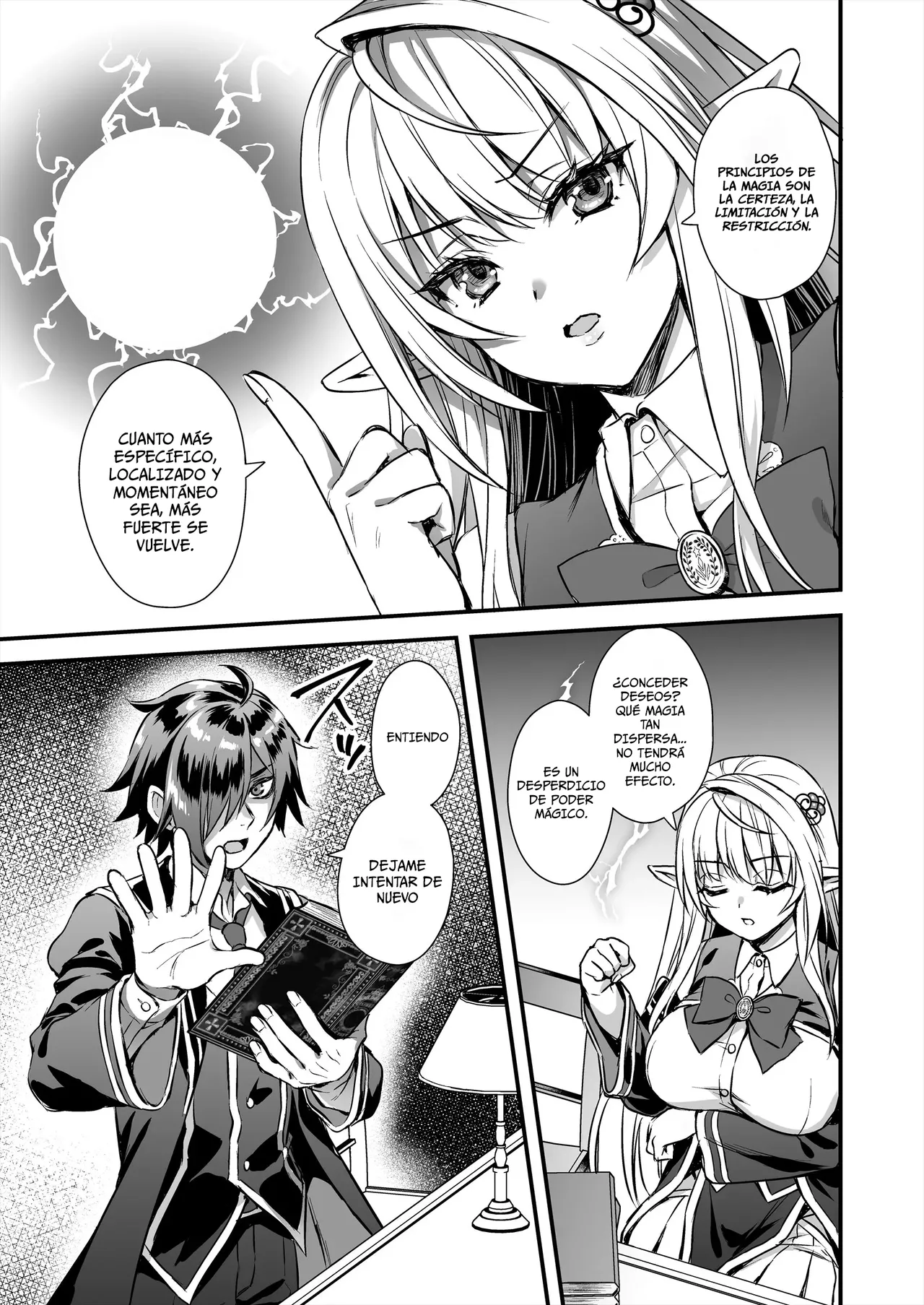 El desertor de la academia de magia, intente hechizar a una elfa genio para desnudarla 8eme image