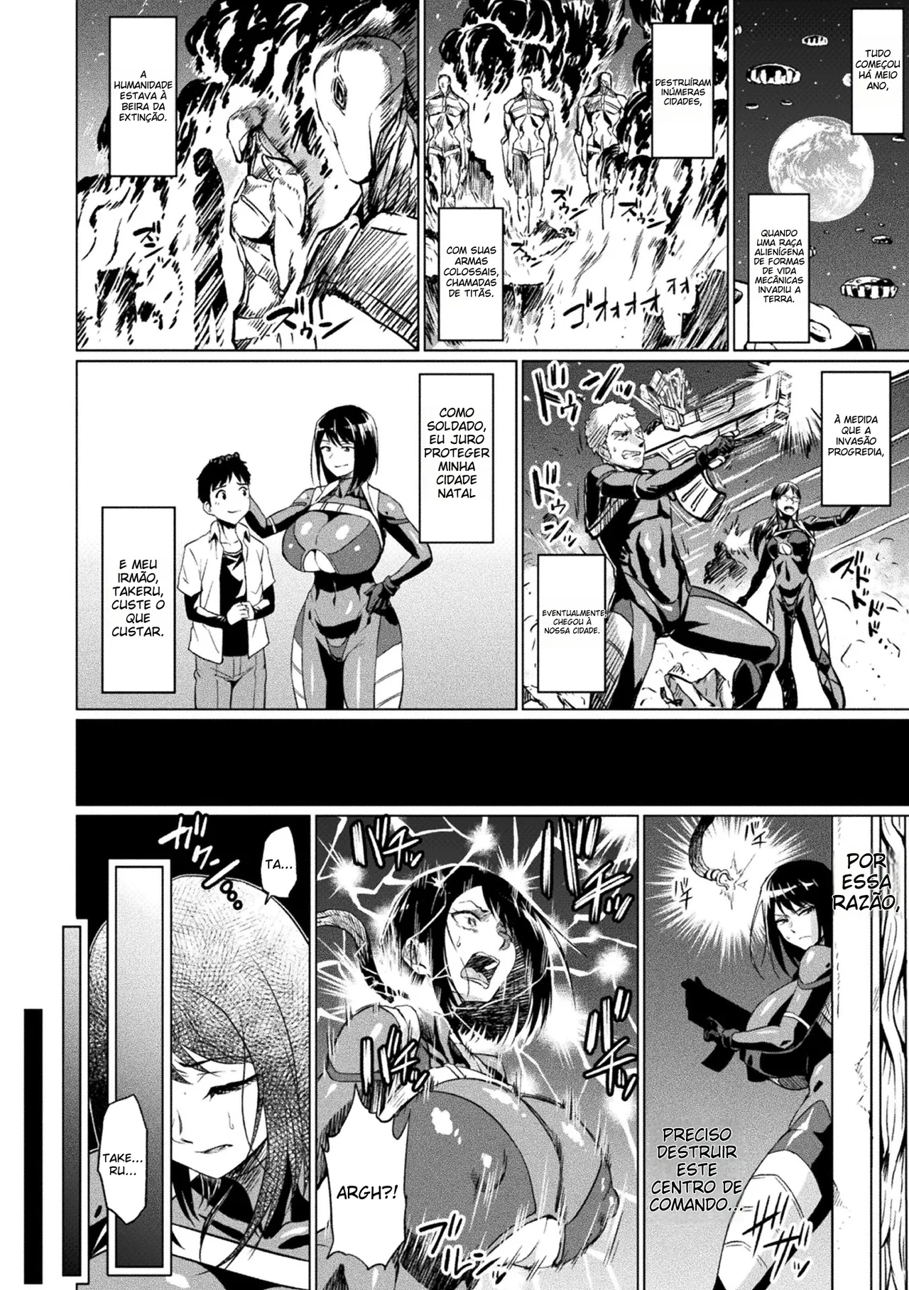 [Ahemaru] Akume on Titan | Climax on Titan (Ahegao o Sarashisu Midarana Otome) [Portuguese-BR] [Digital] image number 2