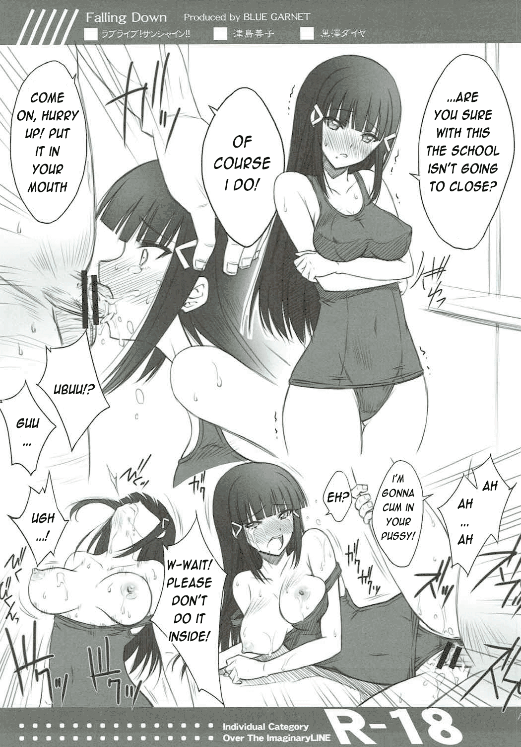 (C91) [Blue Garnet (Serizawa Katsumi)] Falling Down (Love Live! Sunshine!!) [English] [Enderleaf] 画像番号 24