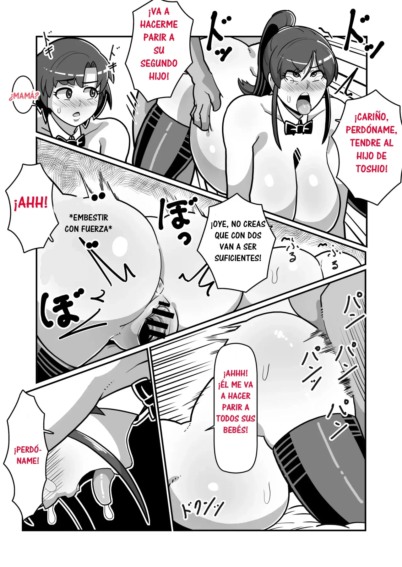 [Boundari (Sakai)] Bote Oyako~Tabetsukushi! Double Botehara Oyakodonburi!~｜¡Madre e Hija Completamente Devoradas! ~¡Oyakodon de Madre e Hija Embarazads!~ [Spanish] [RYU.SHINS] 图片编号 82