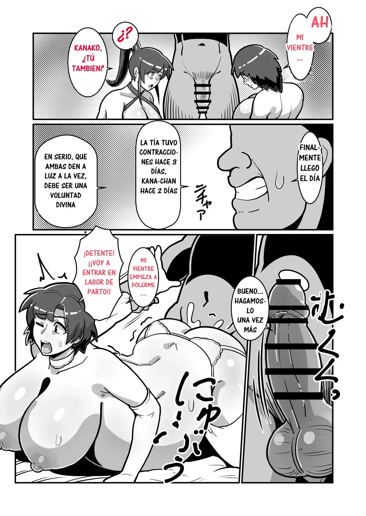 [Boundari (Sakai)] Bote Oyako~Tabetsukushi! Double Botehara Oyakodonburi!~｜¡Madre e Hija Completamente Devoradas! ~¡Oyakodon de Madre e Hija Embarazads!~ [Spanish] [RYU.SHINS] 图片编号 92
