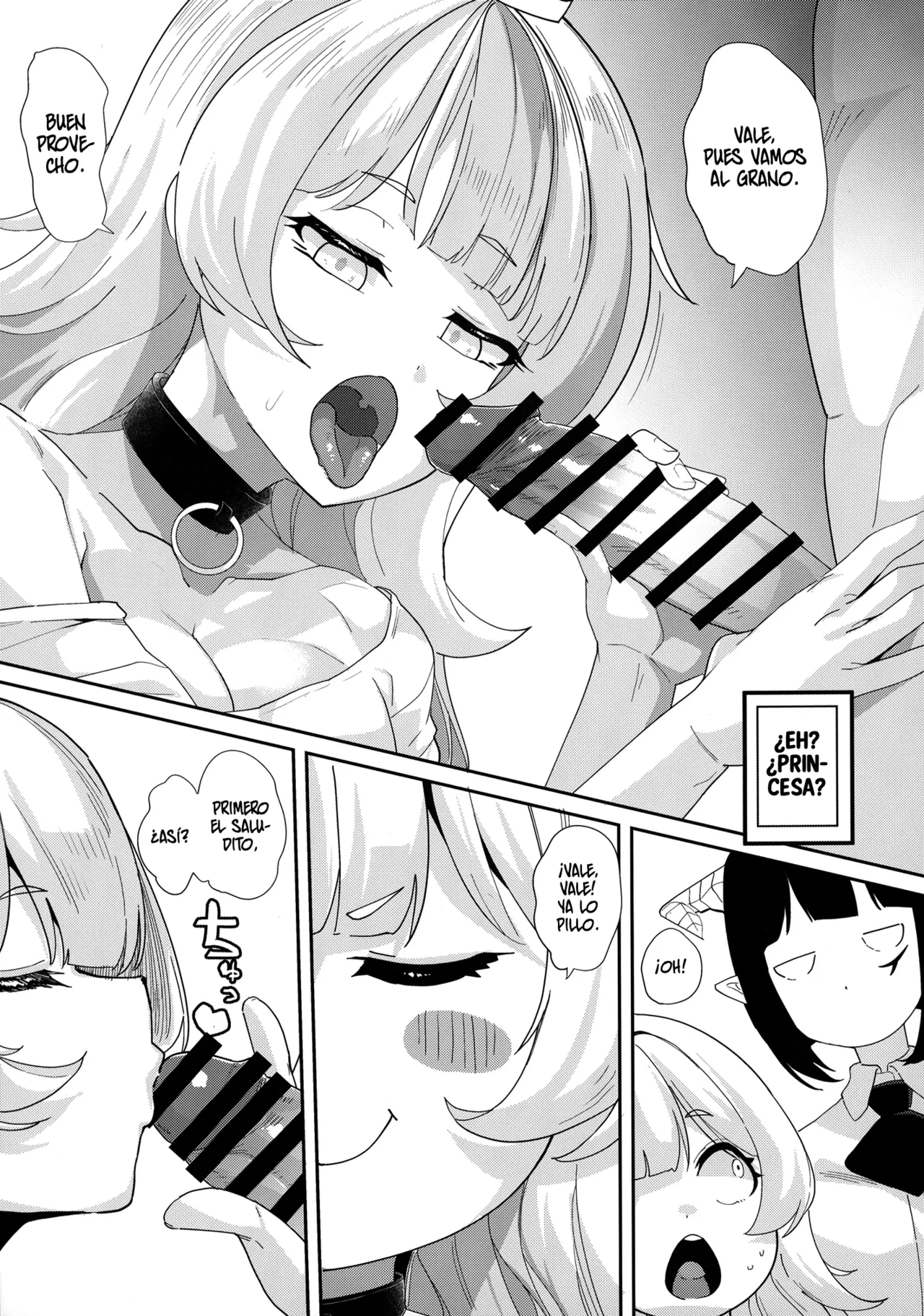 [Batten Kariba (Ankoku Emu Shougun)] Ecchi na Yatsu ka - ¿Algo obsceno? (Himesama "Goumon" no Jikan desu) [Spanish] [Gisicom] [Digital] image number 8