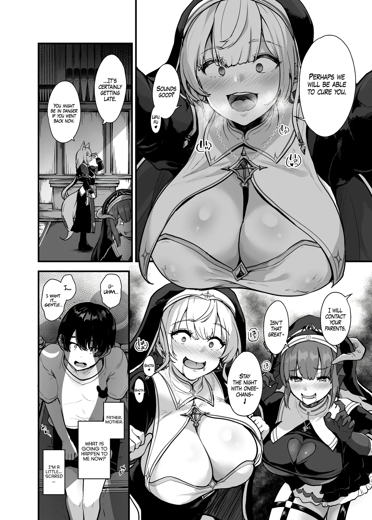 [Water Drop (MA-SA)] Himitsu no Zangeshitsu | The Secret Confessional (Houshou Marine, Shirakami Fubuki, Shirogane Noel) [English] [Rirare Translation] [Digital] 画像番号 6