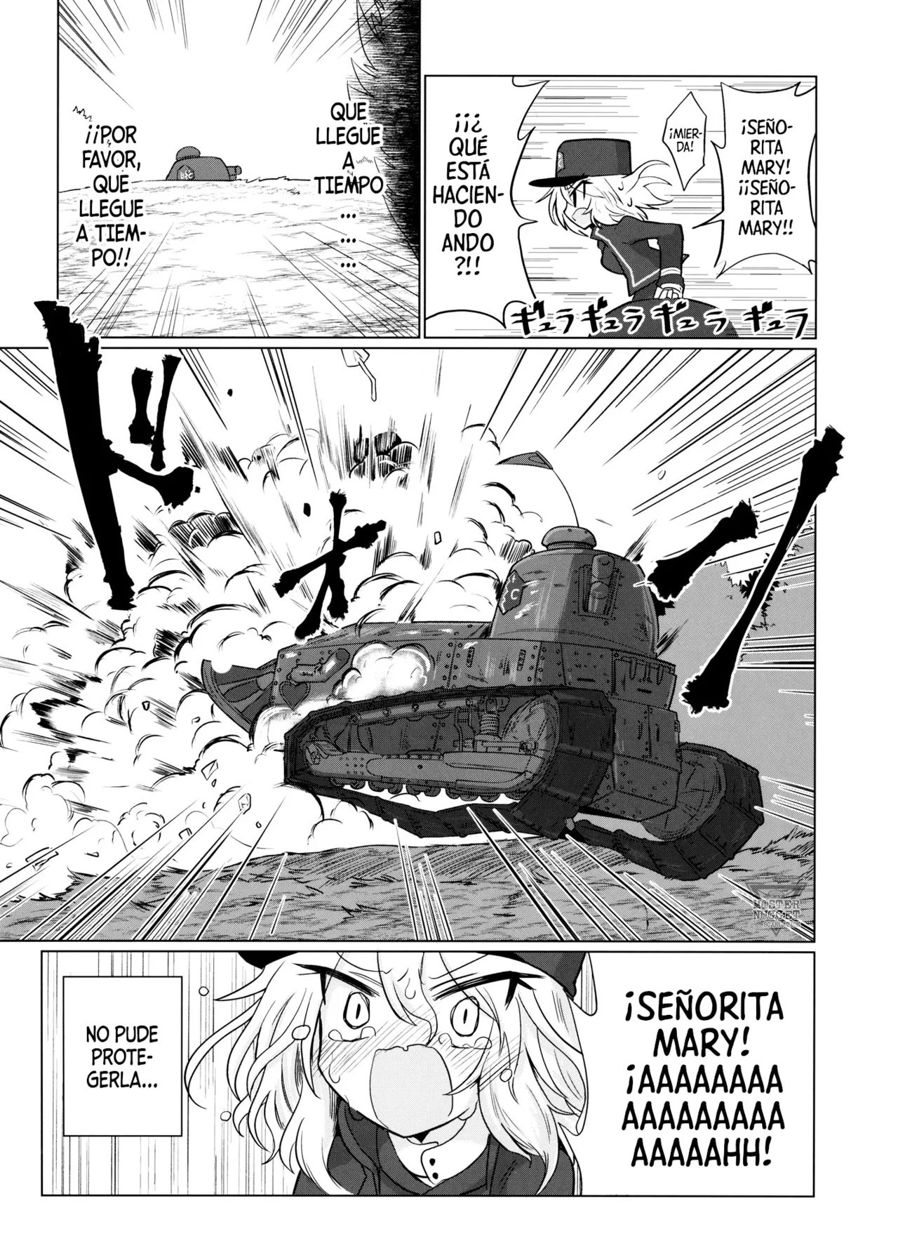 (Panzer Vor! 13) [Shadan Katsudoh (Kyuusuikei)] Himitsu no Hanseikai | La Reunión Secreta De Evaluación (Girls und Panzer) [Spanish] [Mister Nugget] Bildnummer 2