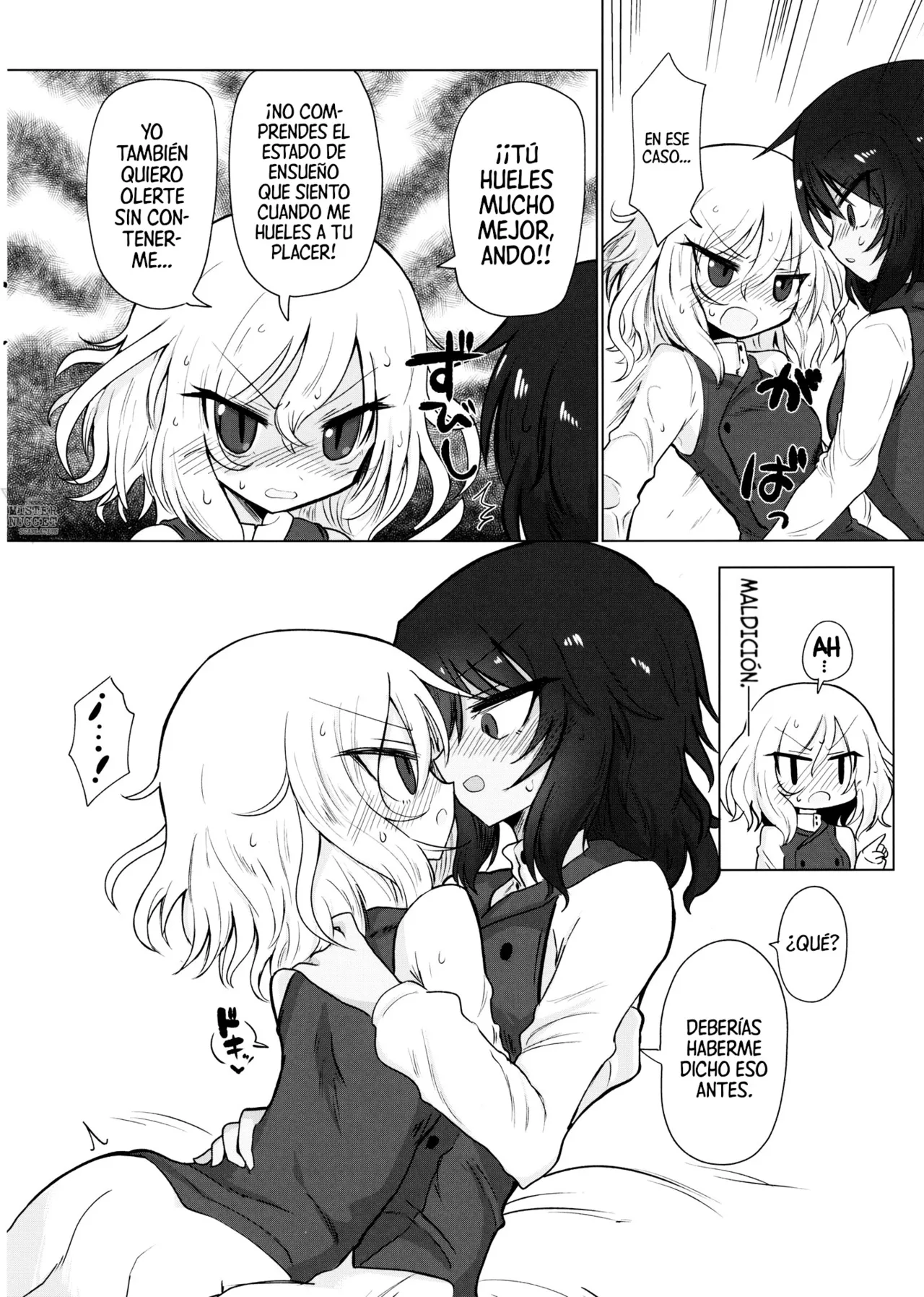 (Panzer Vor! 13) [Shadan Katsudoh (Kyuusuikei)] Himitsu no Hanseikai | La Reunión Secreta De Evaluación (Girls und Panzer) [Spanish] [Mister Nugget] Bildnummer 9