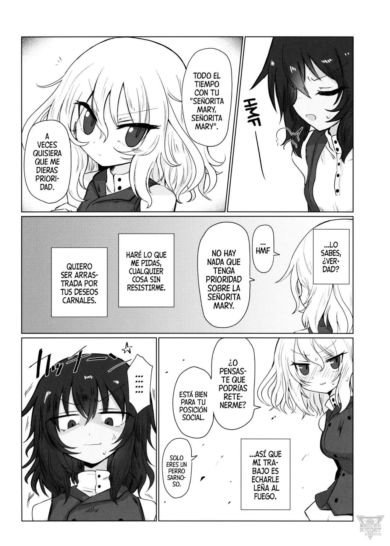 (Panzer Vor! 13) [Shadan Katsudoh (Kyuusuikei)] Himitsu no Hanseikai | La Reunión Secreta De Evaluación (Girls und Panzer) [Spanish] [Mister Nugget] Bildnummer 14