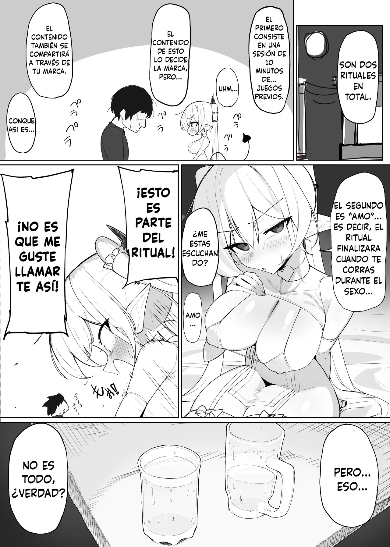 [Osinobu no Yakata (Osinobu)] Atashi no Ejiki ni Narinasai! 2｜¡Seras Esclavo del Súcubo! 2 [Spanish] [DARKSIDE] image number 42