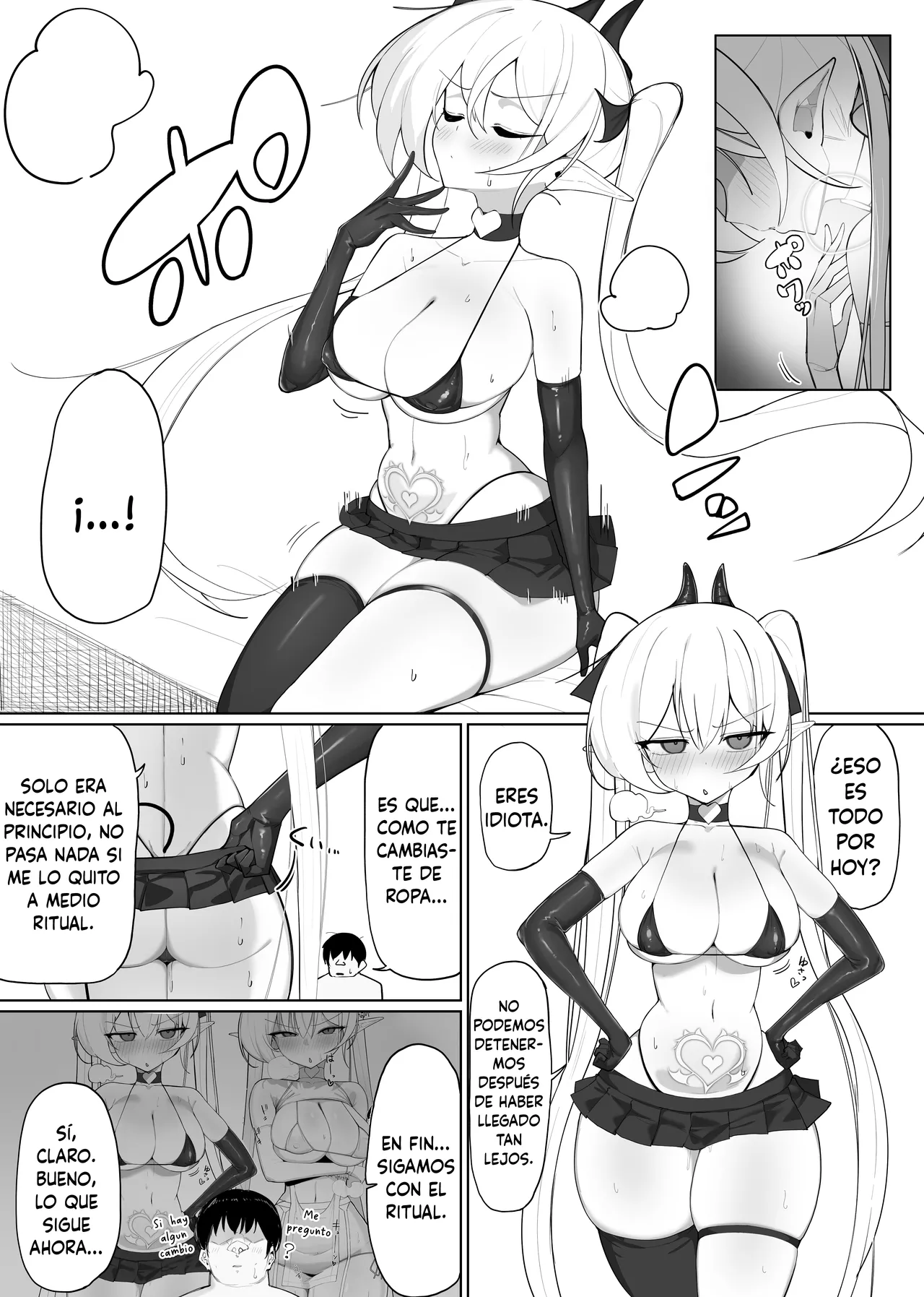 [Osinobu no Yakata (Osinobu)] Atashi no Ejiki ni Narinasai! 2｜¡Seras Esclavo del Súcubo! 2 [Spanish] [DARKSIDE] image number 52