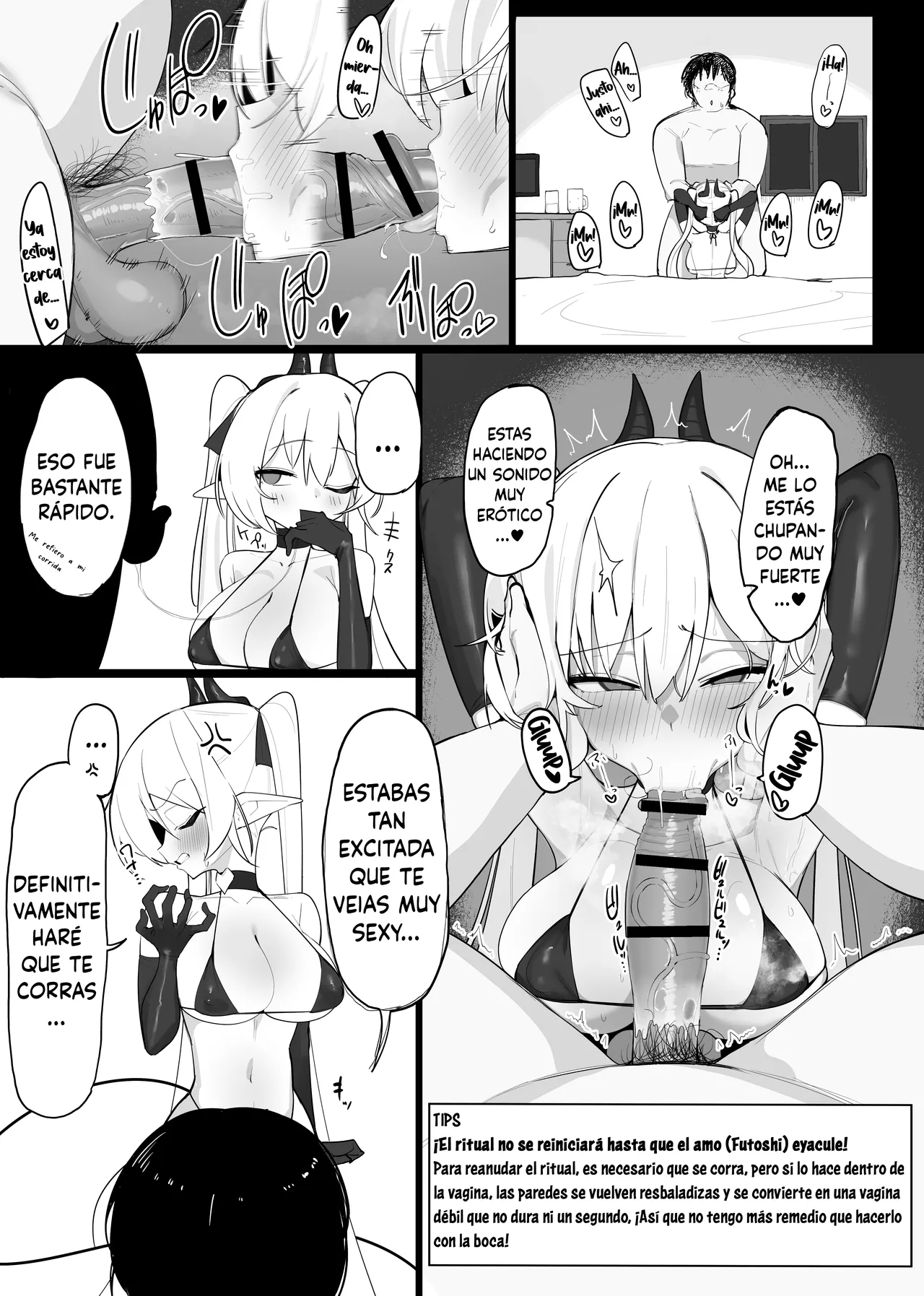 [Osinobu no Yakata (Osinobu)] Atashi no Ejiki ni Narinasai! 2｜¡Seras Esclavo del Súcubo! 2 [Spanish] [DARKSIDE] image number 57