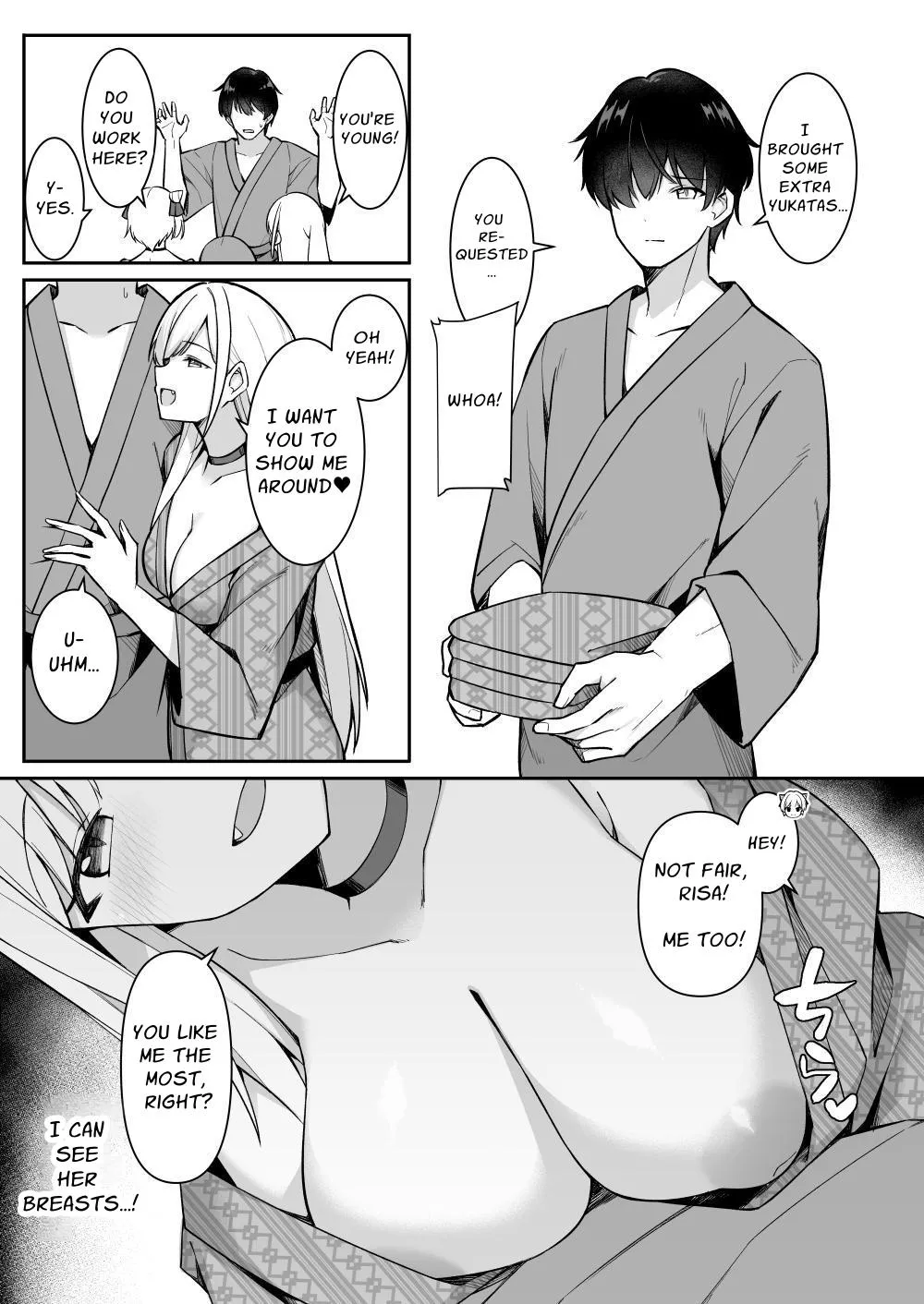 [HeartBreak (Itose Ikuto) ] Shuugaku Ryokou de Onsen Ryokan ni Kita Gal, Nakai no Dekachinpo de Wakarase Zecchou | Gals on a Hot-spring Inn Trip are Shown Who's Boss by their Big Dick Waiter [English] [Solid Rose] 画像番号 7