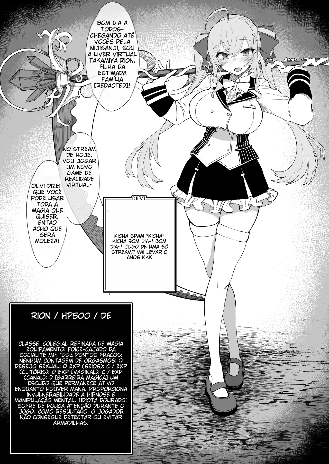 [30min-5000yen (Kagami Uekusa)] Niji Ero Trap Dungeon Bu 2 (Takamiya Rion) [Portuguese-BR] [Decensored] [Digital] Bildnummer 4