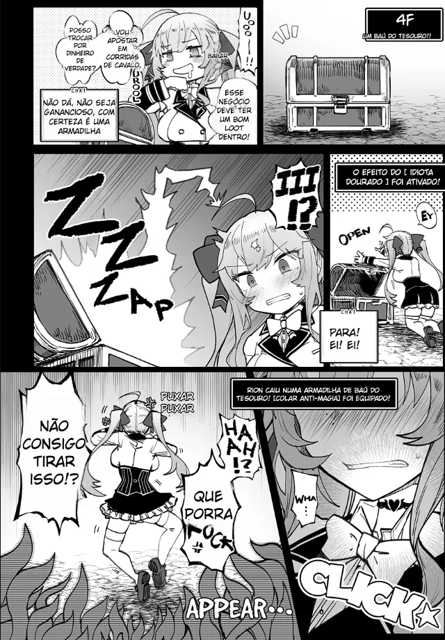 [30min-5000yen (Kagami Uekusa)] Niji Ero Trap Dungeon Bu 2 (Takamiya Rion) [Portuguese-BR] [Decensored] [Digital] Bildnummer 7