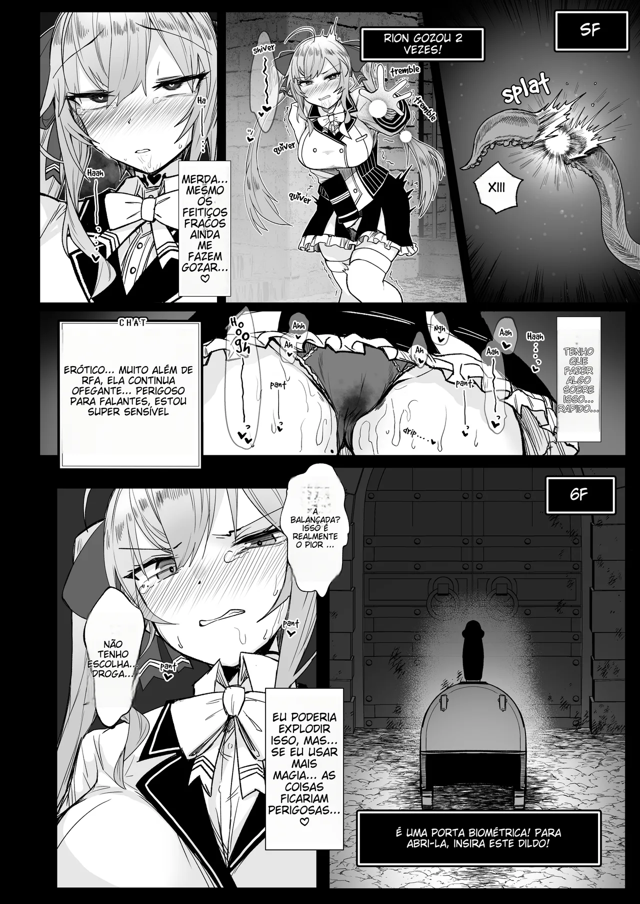 [30min-5000yen (Kagami Uekusa)] Niji Ero Trap Dungeon Bu 2 (Takamiya Rion) [Portuguese-BR] [Decensored] [Digital] Bildnummer 9