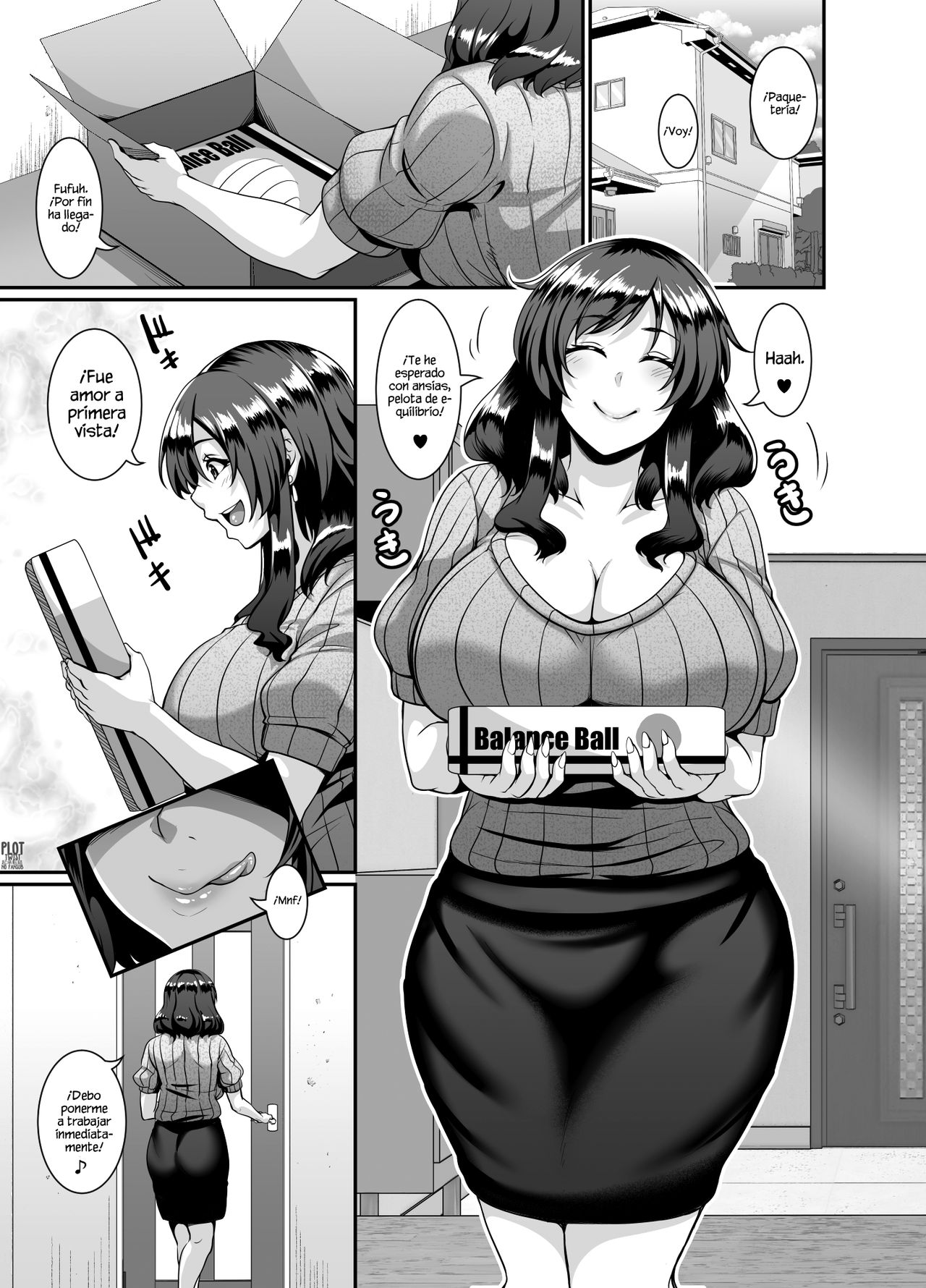 [Tiramisu Tart (Kazuhiro)] Oku-sama wa Dildo Ball ni Goshuushin [Spanish] [Plot Twist No Fansub] numero di immagine  4