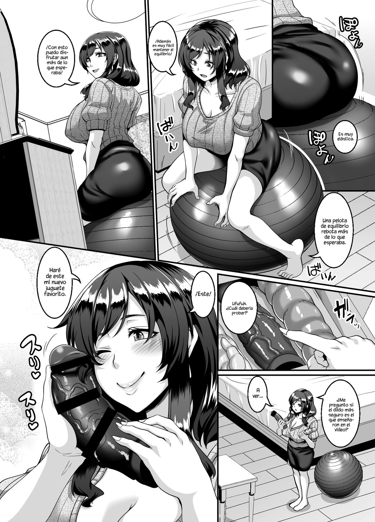[Tiramisu Tart (Kazuhiro)] Oku-sama wa Dildo Ball ni Goshuushin [Spanish] [Plot Twist No Fansub] numero di immagine  5