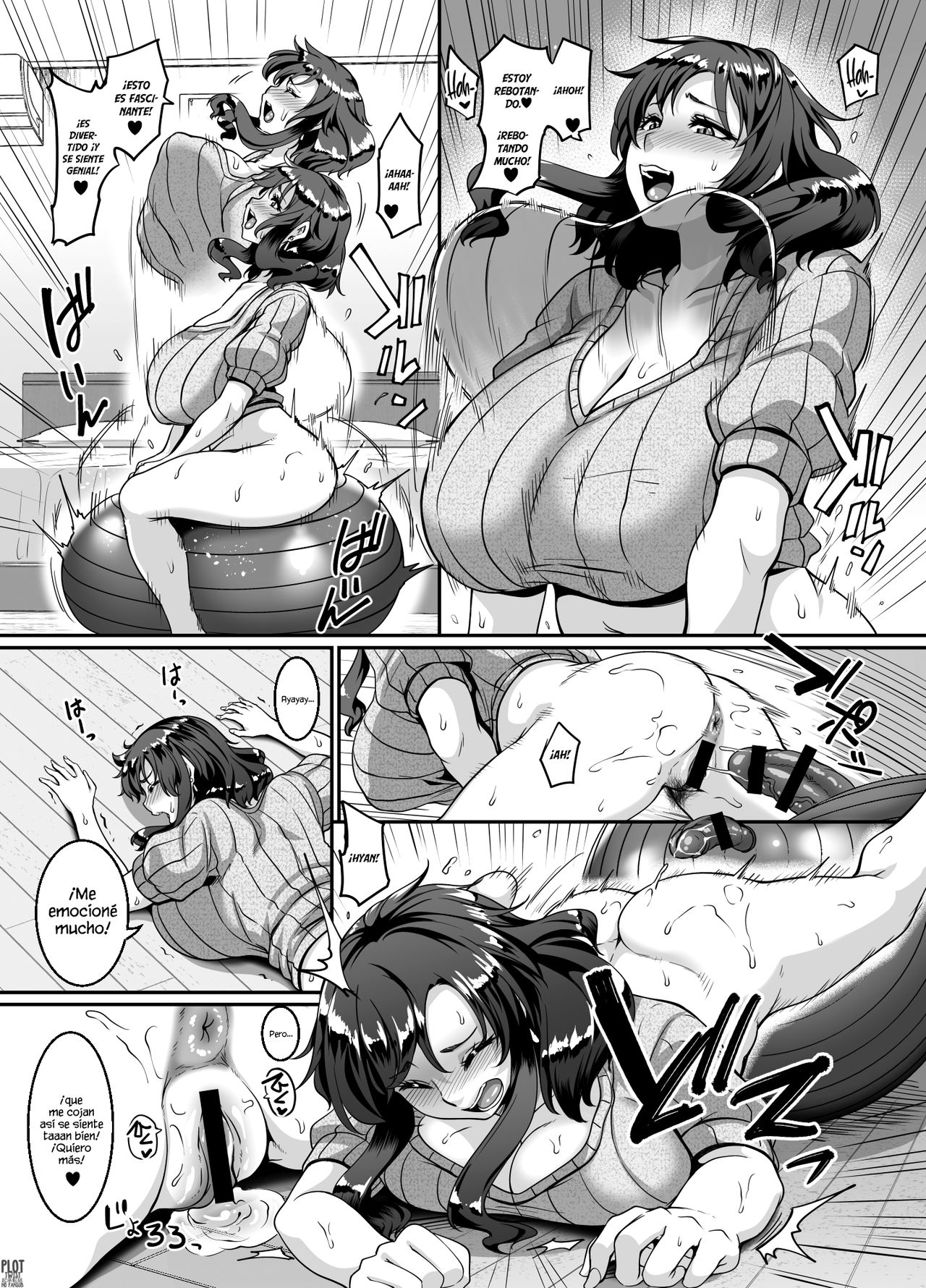 [Tiramisu Tart (Kazuhiro)] Oku-sama wa Dildo Ball ni Goshuushin [Spanish] [Plot Twist No Fansub] numero di immagine  10