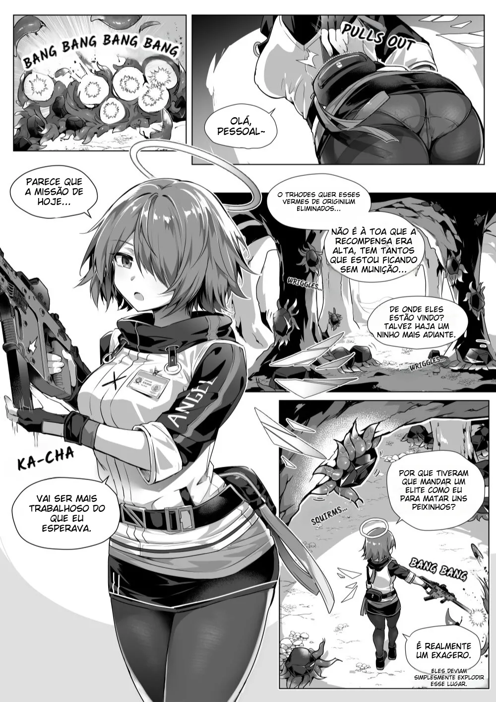 [Kataokasan] 我的肚子才不是虫子的繁育场 | My Stomach is not a Breeding Ground for Bugs (Arknights) [Portuguese-BR] [Decensored] (TR-127) image number 3