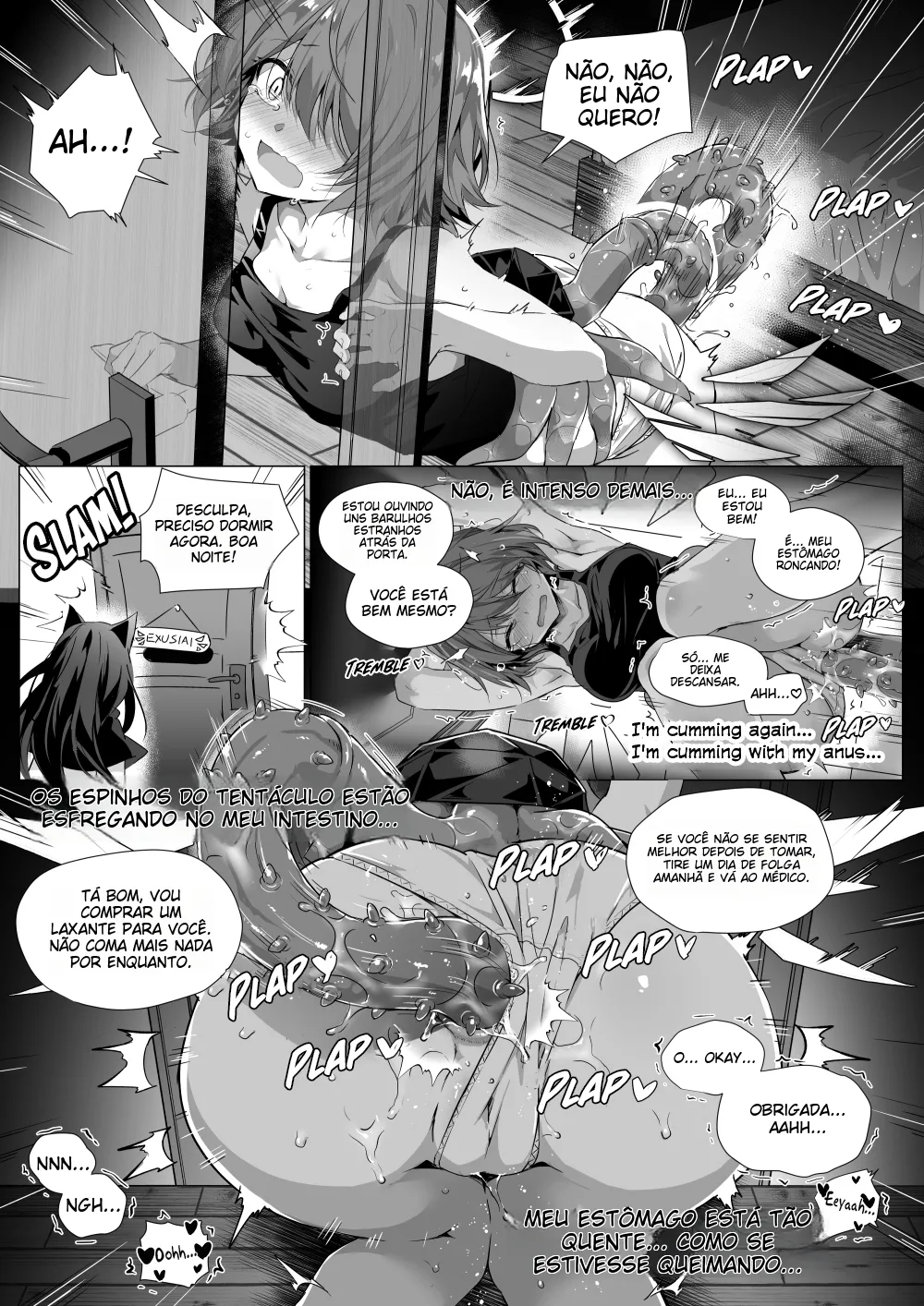 [Kataokasan] 我的肚子才不是虫子的繁育场 | My Stomach is not a Breeding Ground for Bugs (Arknights) [Portuguese-BR] [Decensored] (TR-127) image number 36