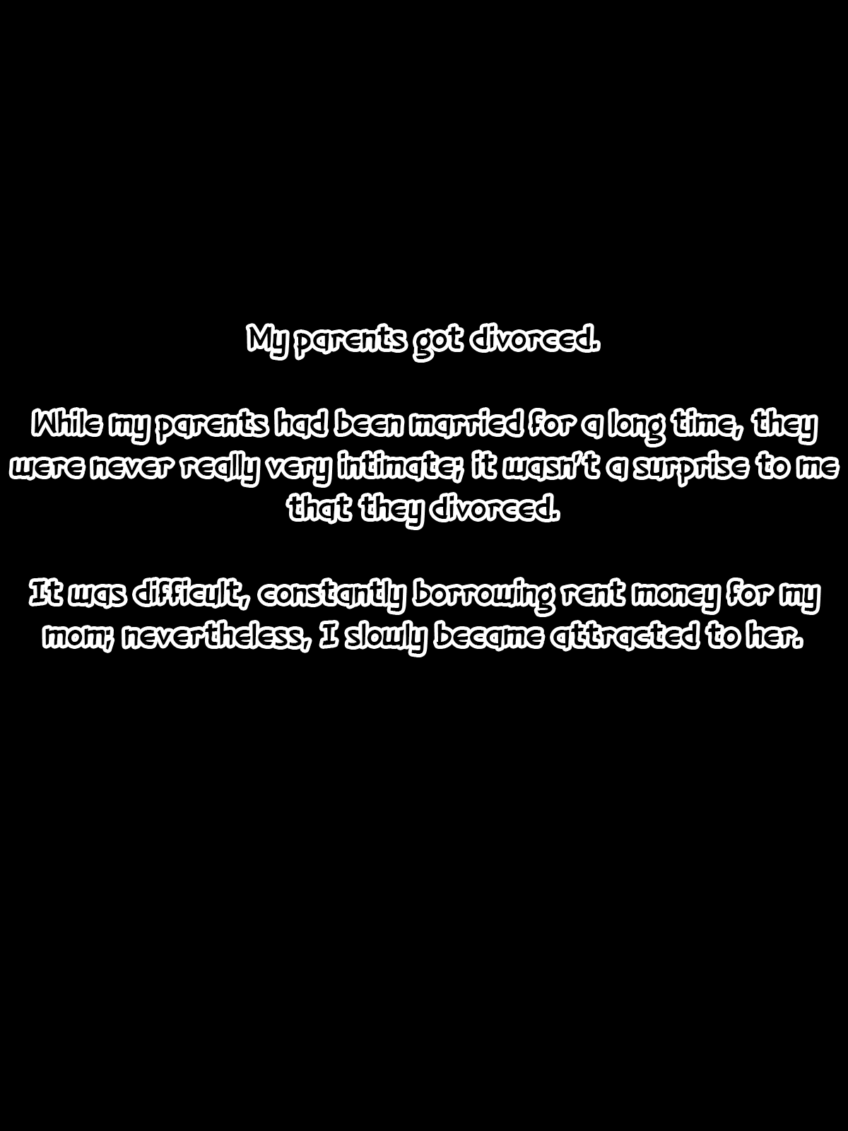 [Kurono Taitsu] Rikon Shite Hikitotta Kaa-san ga Ore Gonomi no Babaa dattan de Omowazu Kucchimatta | My Divorced Mother who took me in grown a liking to me so I devoured her [English] image number 1