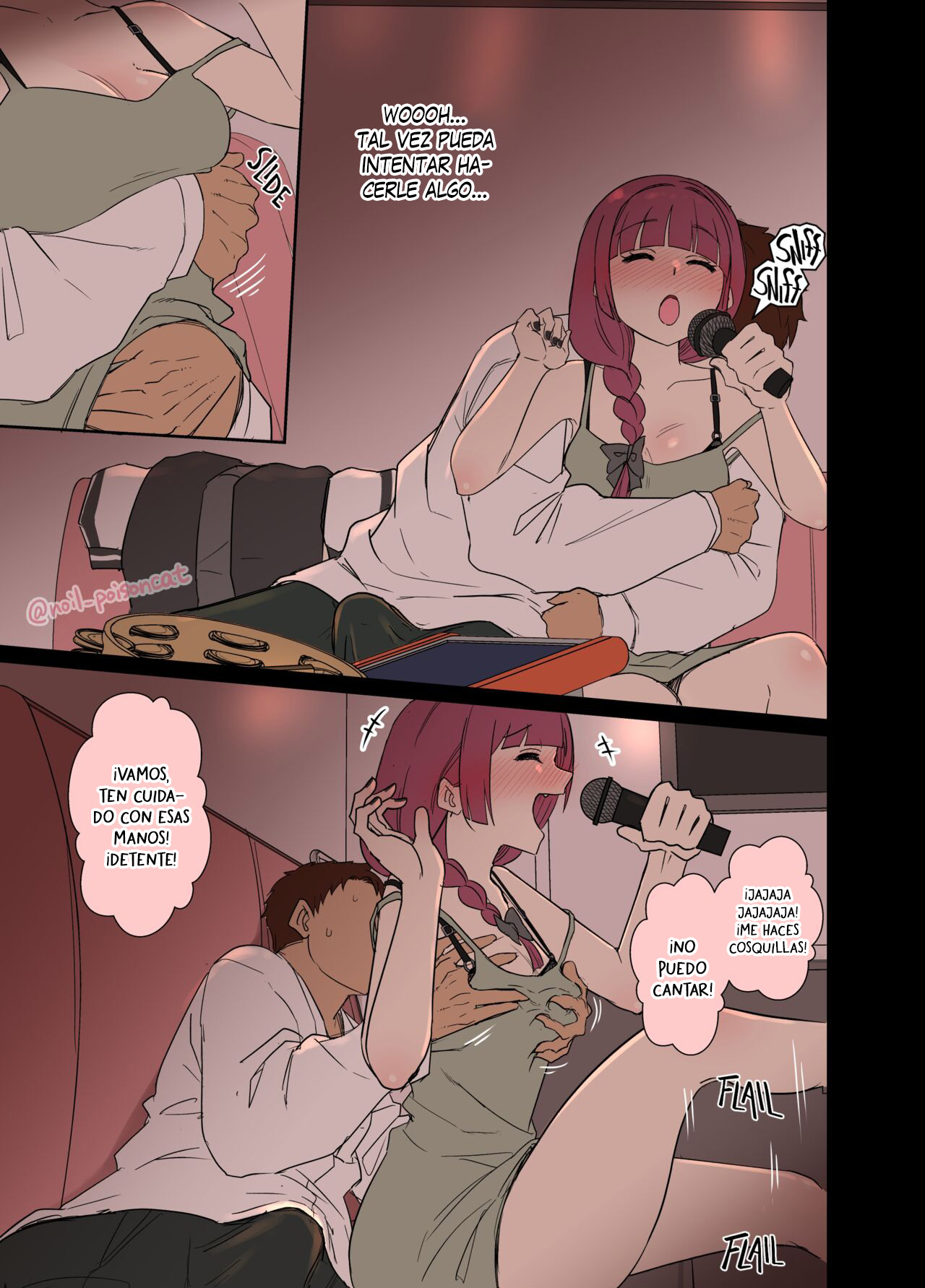 [Dokuneko Noil] Deisui shita Hiroi Kikuri ni Warui Koto o Suru Hanashi - Haciéndole cosas malas a Kikuri Hiroi borracha (Bocchi the Rock!) [Español] [Traducciones necesarias] [Sin Censura] numero di immagine  4