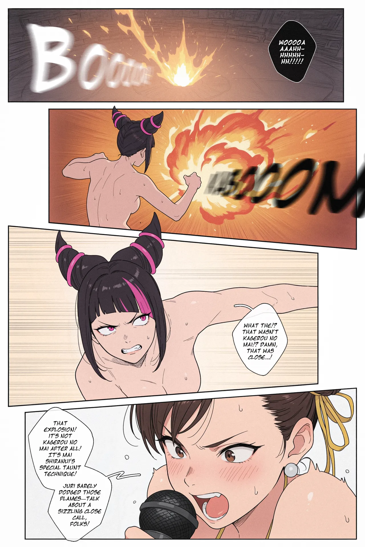 JuicePiggy16 - Bikini Fighter 1 (Mai vs Juri) (Patreon) (AI Generated) image number 16